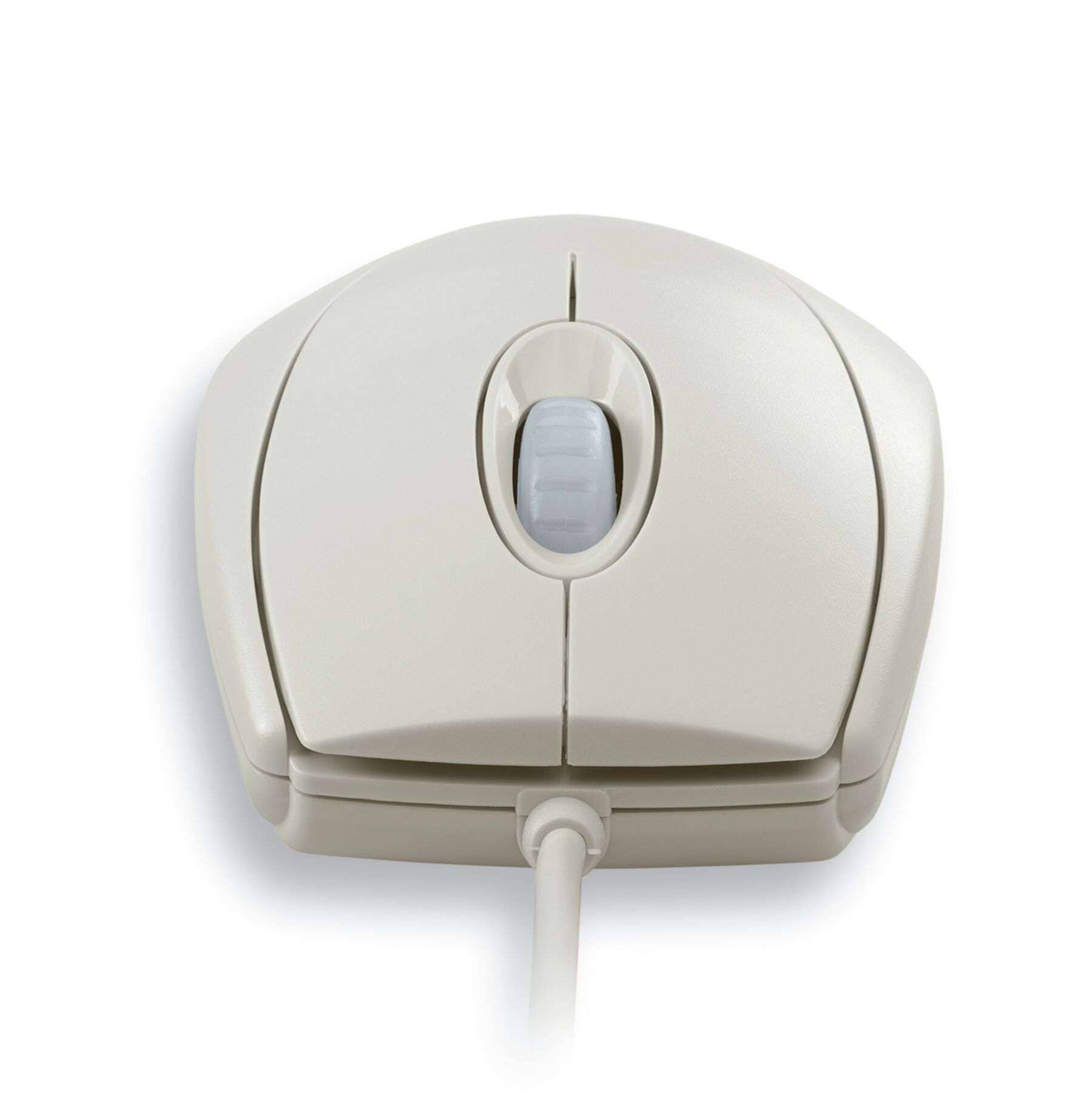 Cherry Maus »WHEELMOUSE OPTICAL Kabelgebundene Maus, Hell Grau, PS2/USB«