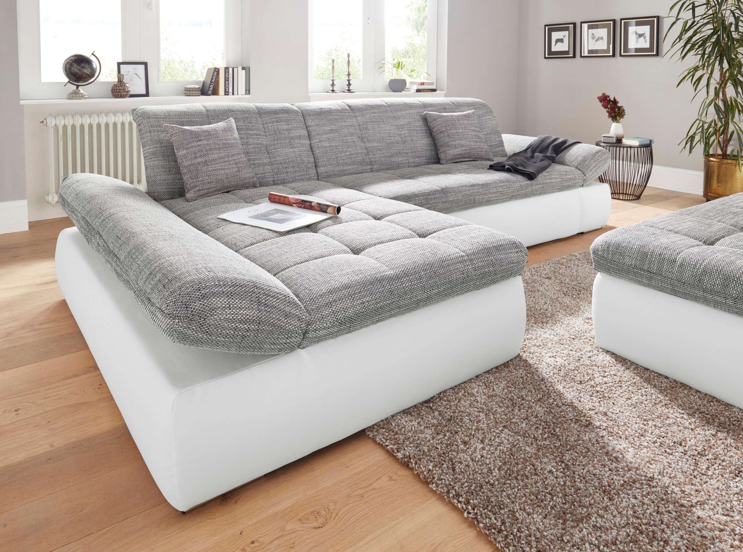 DOMO collection Ecksofa »PB Moric wahlweise mit Bettfunktion + Armteilverst günstig online kaufen