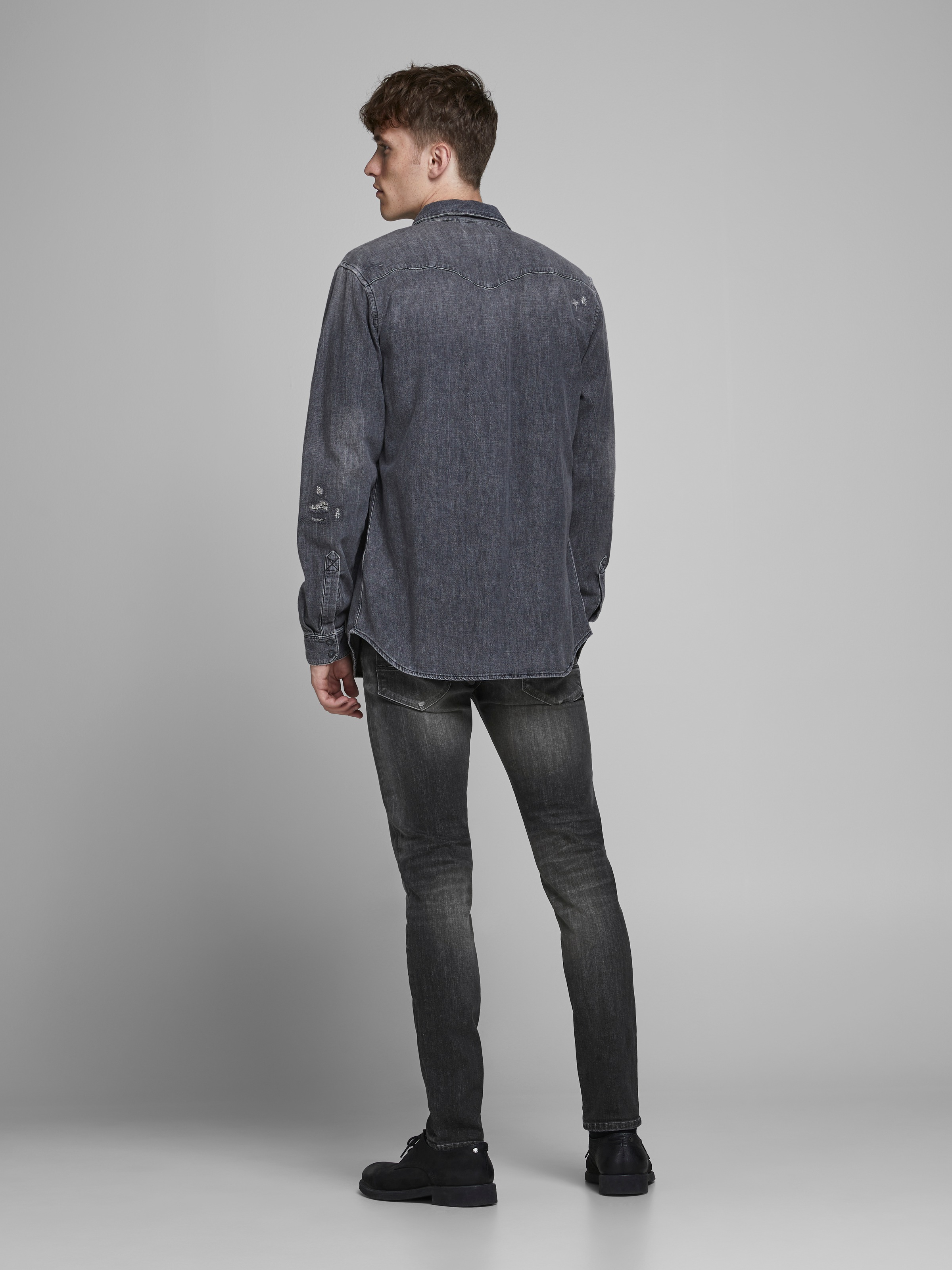 Jack & Jones Slim-fit-Jeans »JJIGLENN – Slim-Fit-Jeans mit niedriger Leibhöhe« Used, modisch, slim fit, Denim/Jeans