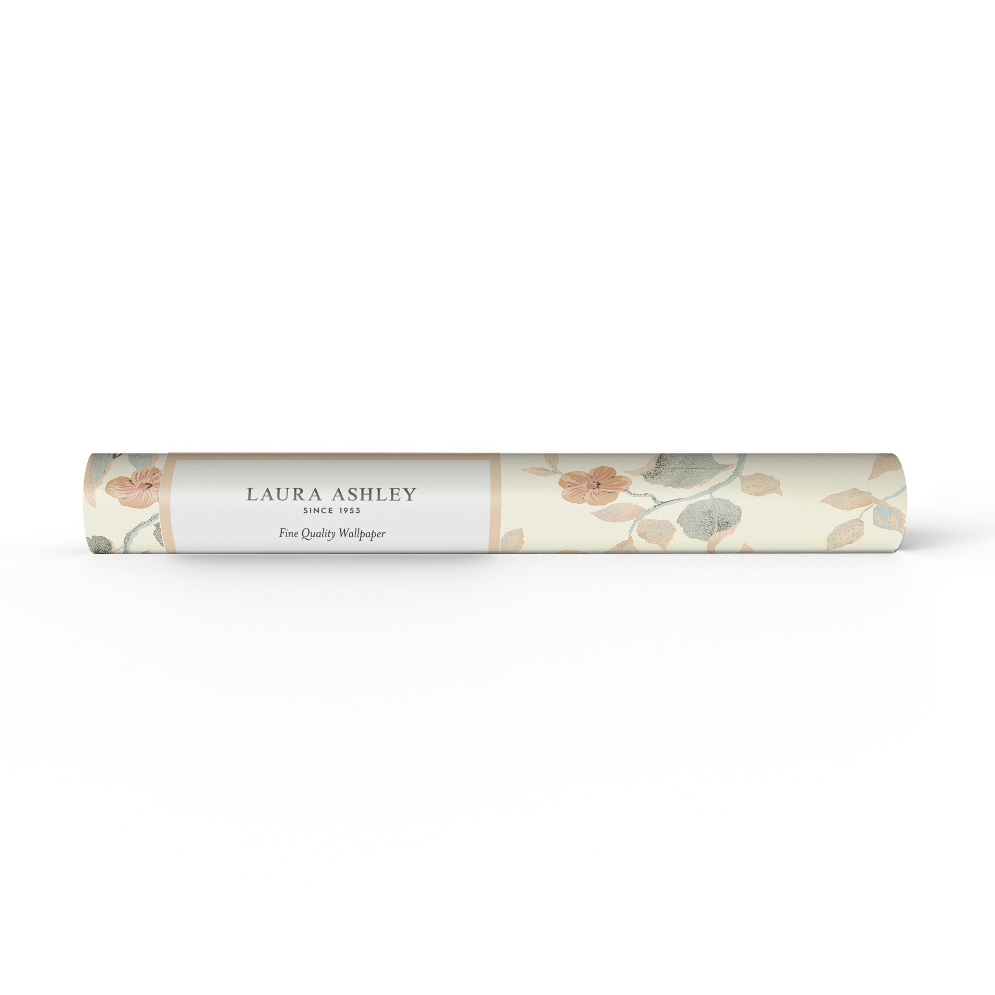 LAURA ASHLEY Vliestapete »Alyworth Trail Apricot« geblümt glatt 10mx52cm (ca. 5m2)