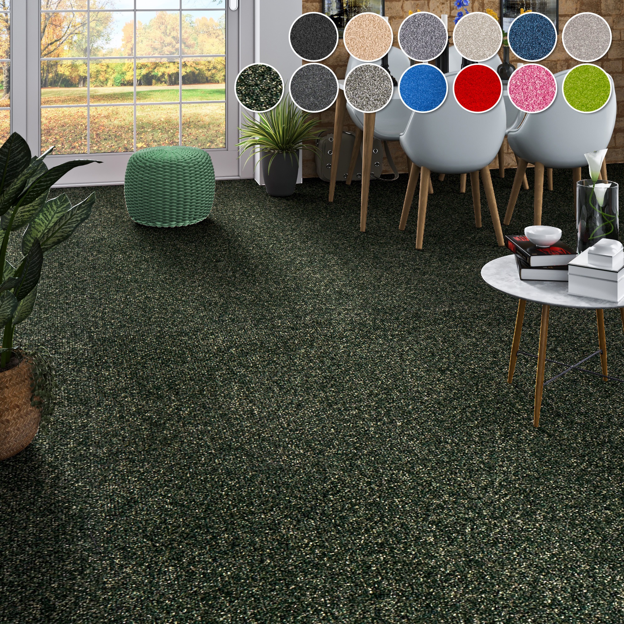 my home Teppichboden »Zephyra, Schlinge, Made in Netherlands«, rechteckig, günstig online kaufen