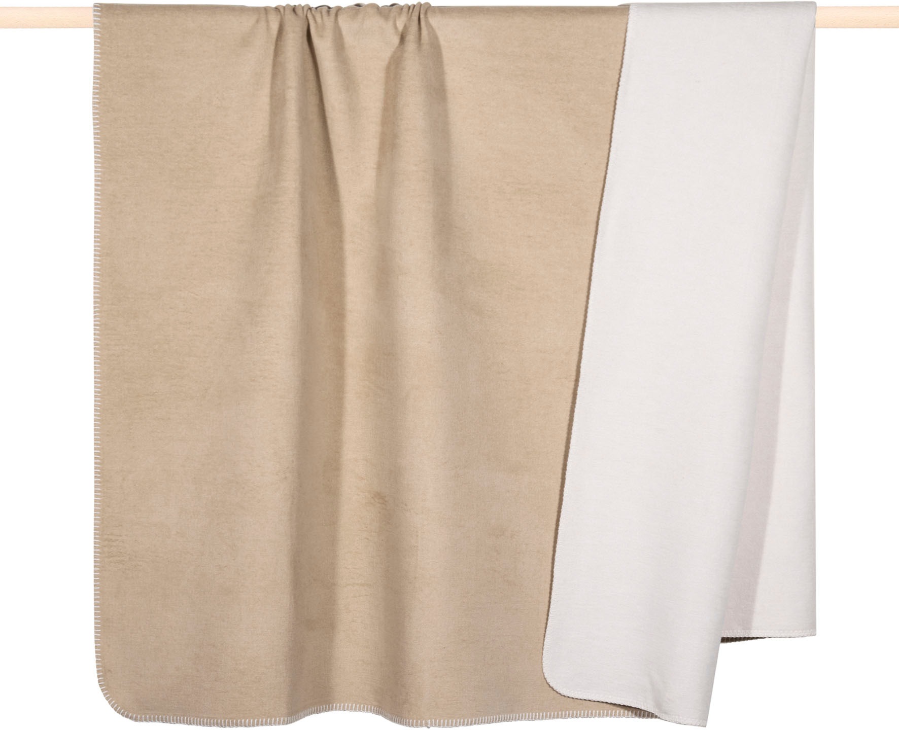 PAD Wohndecke »HOBART« Made in Europe, Uni Farben, Wendefunktion, 150x200 c günstig online kaufen