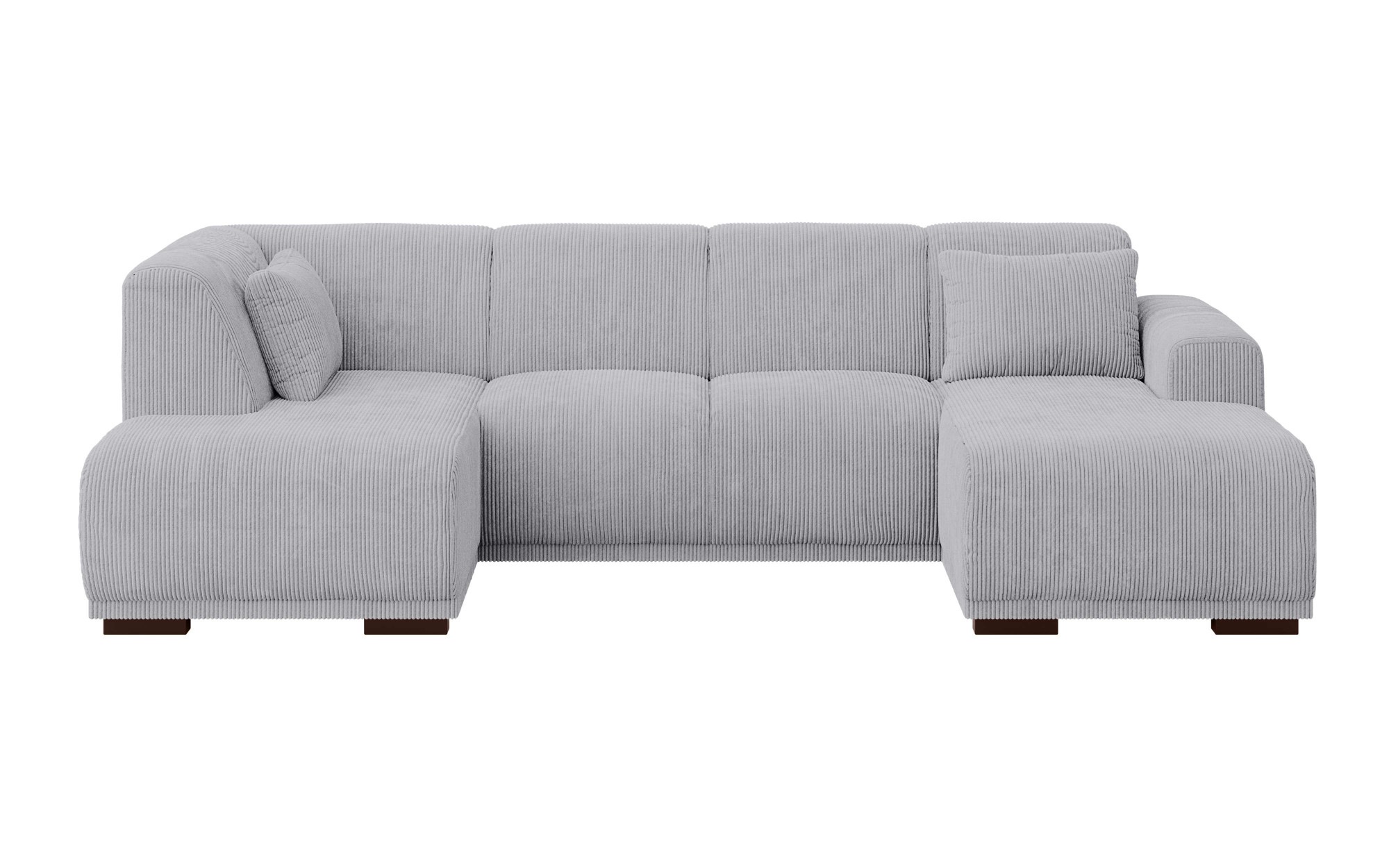 Home affaire Wohnlandschaft »BORNHOLM U-Form mit Recamiere rechts/links, B/T/H: 300/162/85 cm«, U-Form mit Wellenunterfederung, Recamiere rechts oder links bestellbar