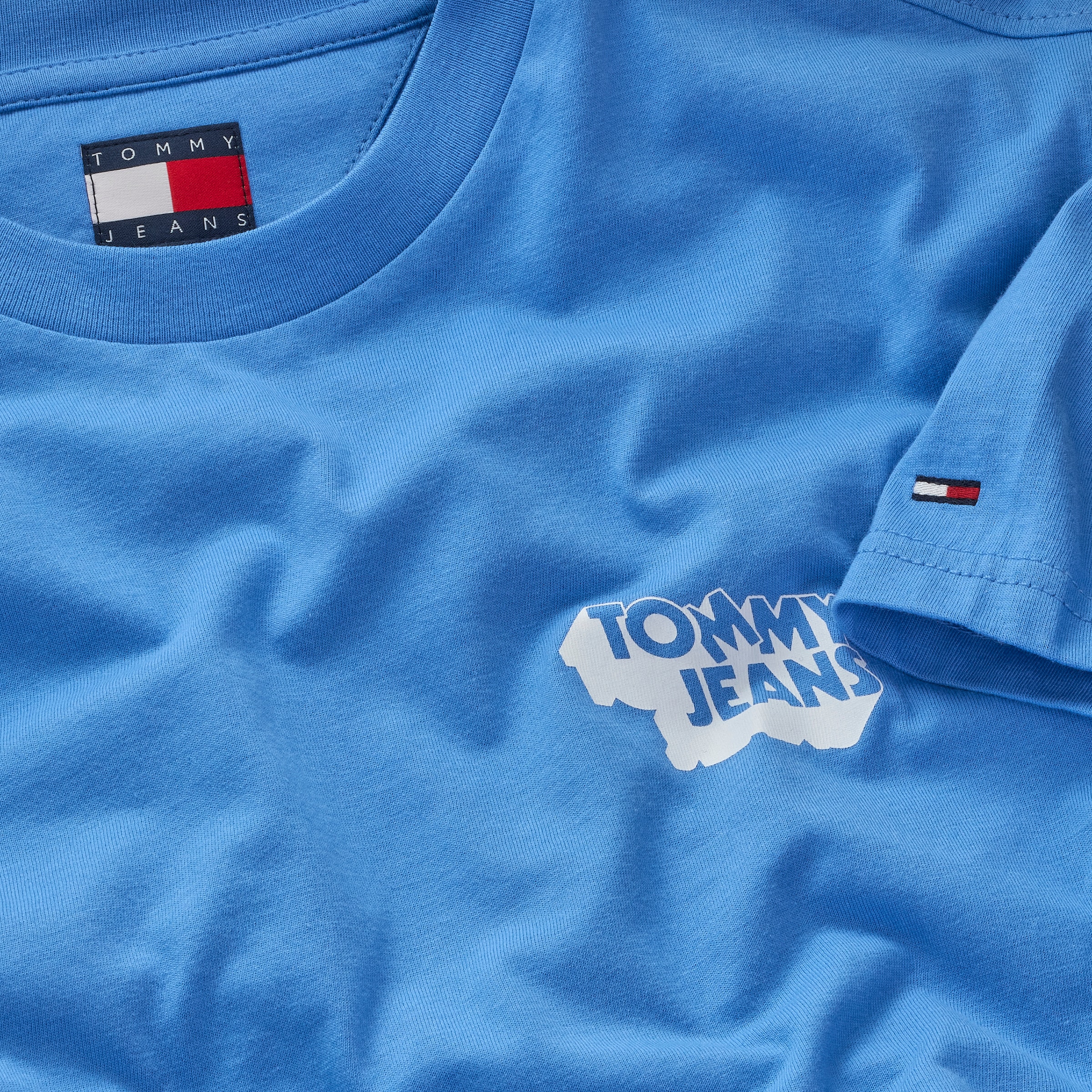 Tommy Jeans T-Shirt »TJM SLIM STACK LOGO TEE EXT«, Mit Rundhalsausschnitt