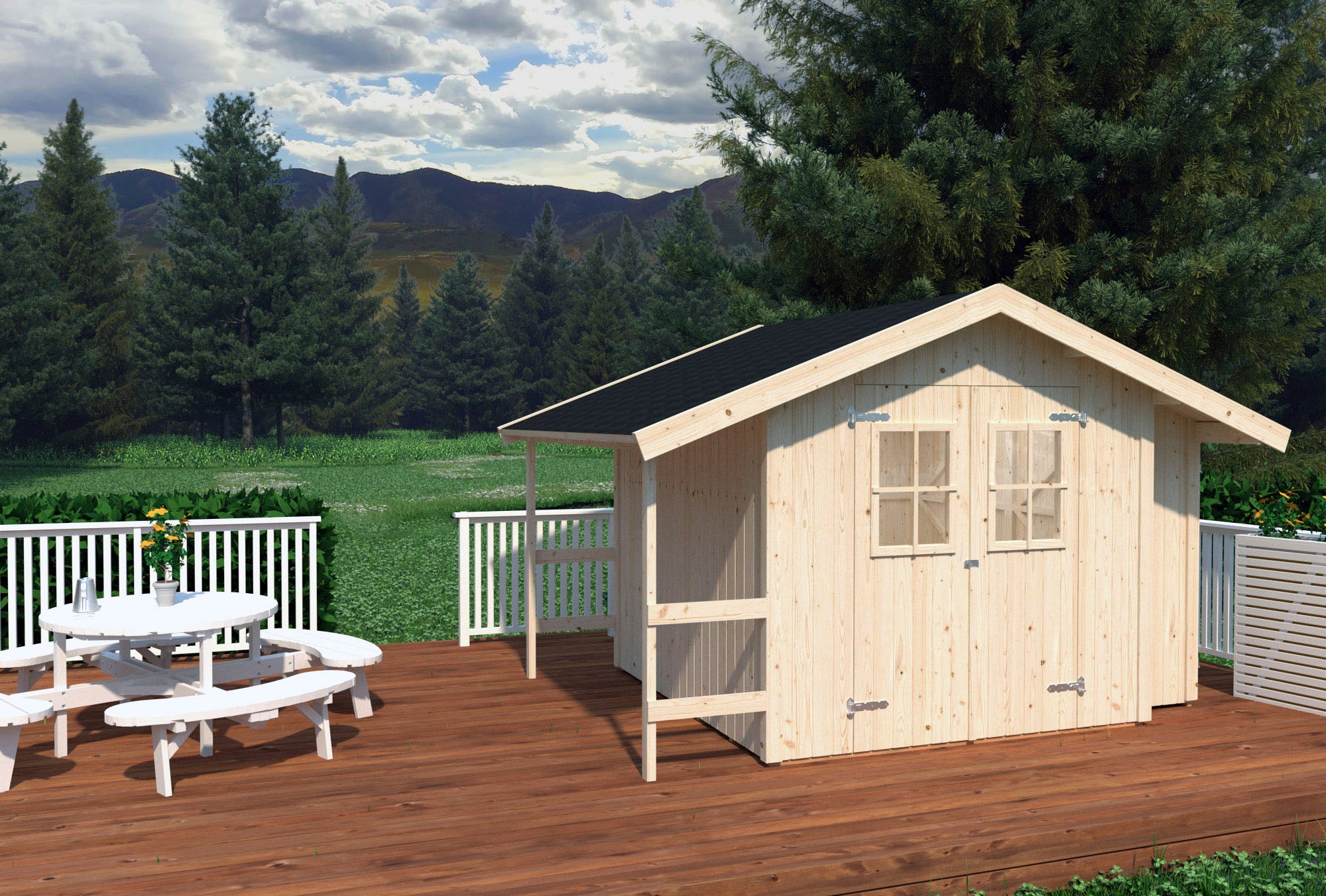 Palmako Gerätehaus »Marcus«, natur