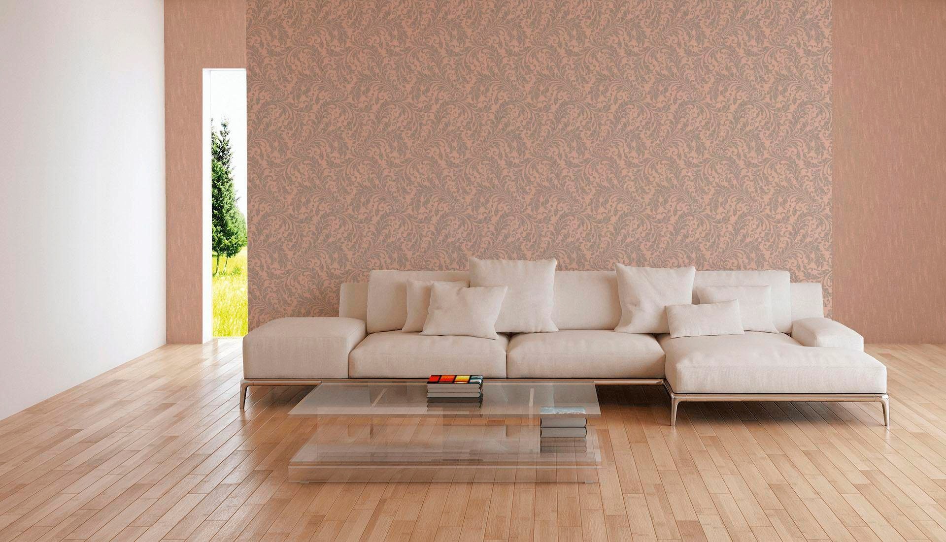 living walls Textiltapete »Di Seta« einfarbig   uni   unifarben leicht stru günstig online kaufen