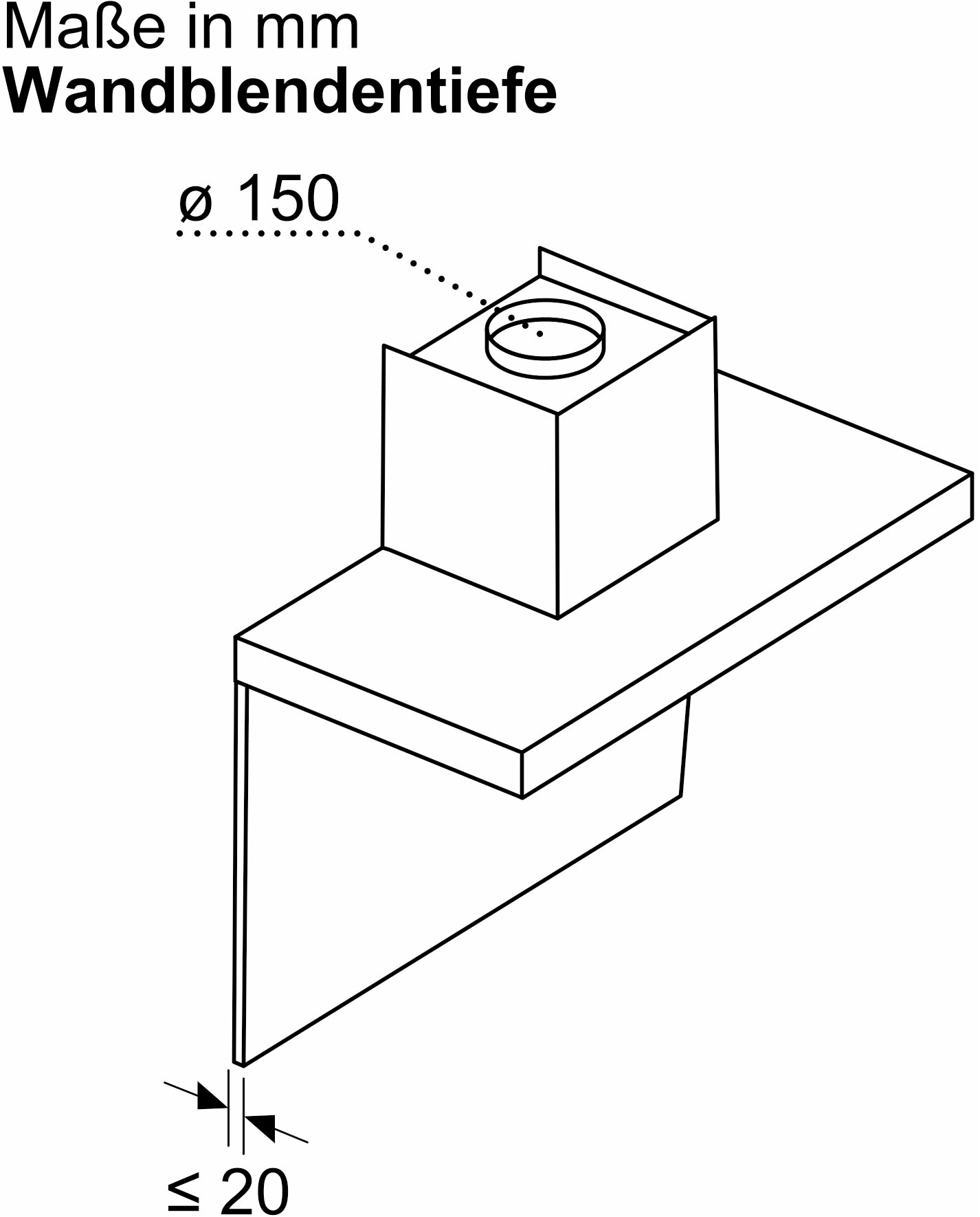 BOSCH Wandhaube »DWB63BC30« Serie Serie 2