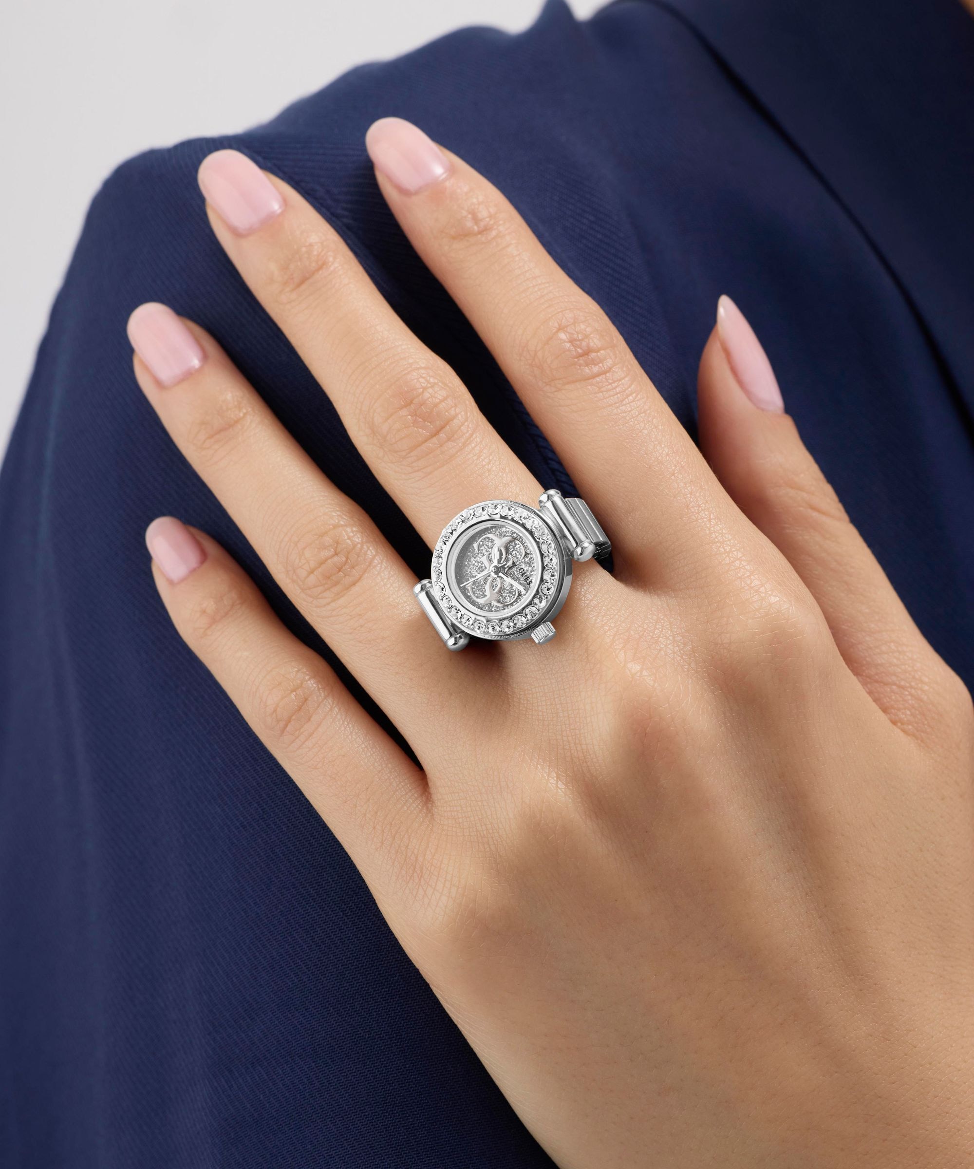 Guess Quarzuhr »ANNA« Armbanduhr, Damenuhr, Edelstahlarmband, analog