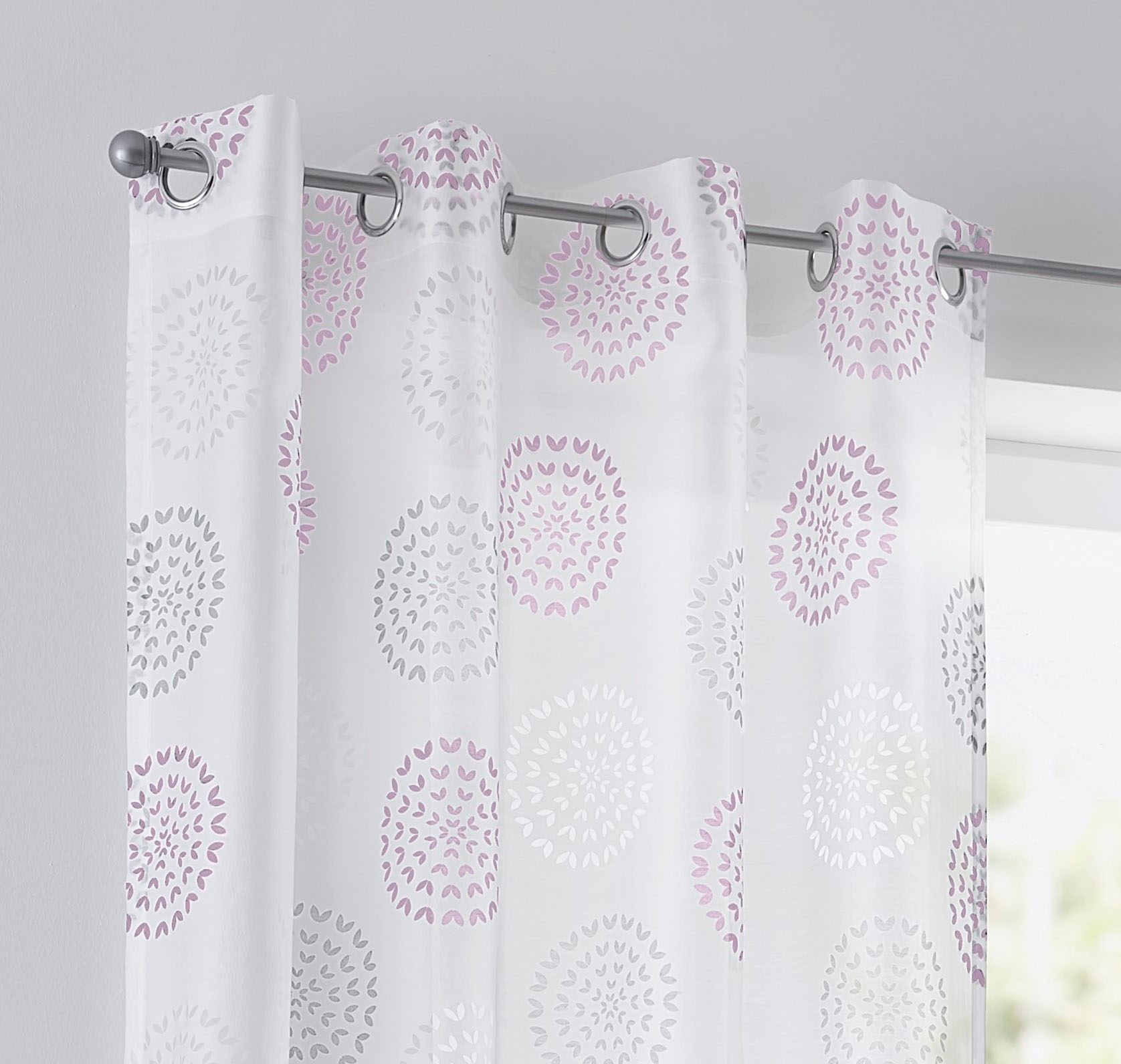 Kutti Vorhang »Bella«, (1 St.), Gardine, halbtransparent, Ausbrenner, bedru günstig online kaufen