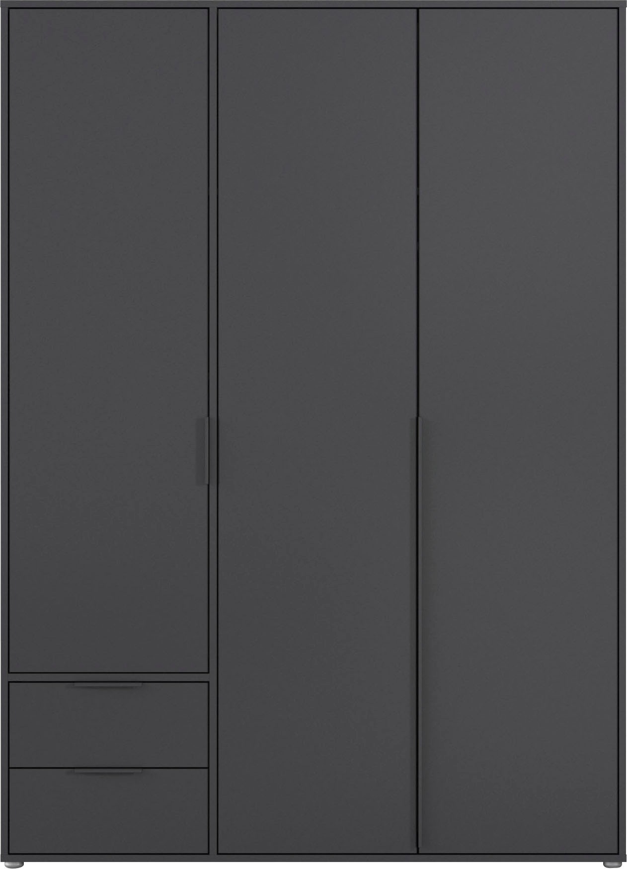 rauch Drehtürenschrank »Kleiderschrank Schrank Garderobe Wäscheschrank NAGATA viel Stauraum«, (in 3 verschiedenen Ausstattungen BASIC/CLASSIC/PREMIUM), mit Schubladen sowie Stangengriffen TOPSELLER MADE IN GERMANY