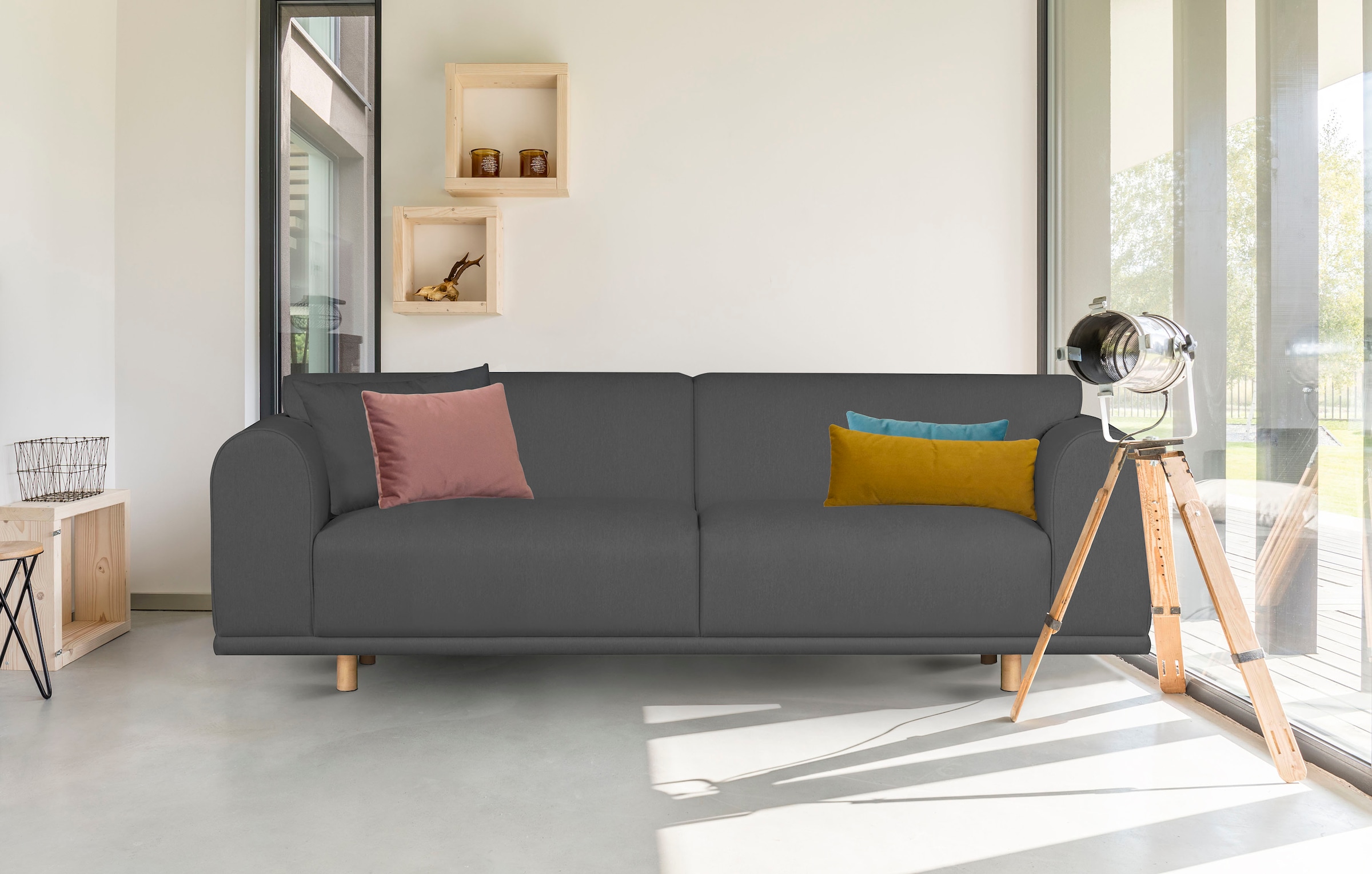 OTTO home 2-Sitzer »Maroon« in skandinavischem Design, mit losen Kissen günstig online kaufen