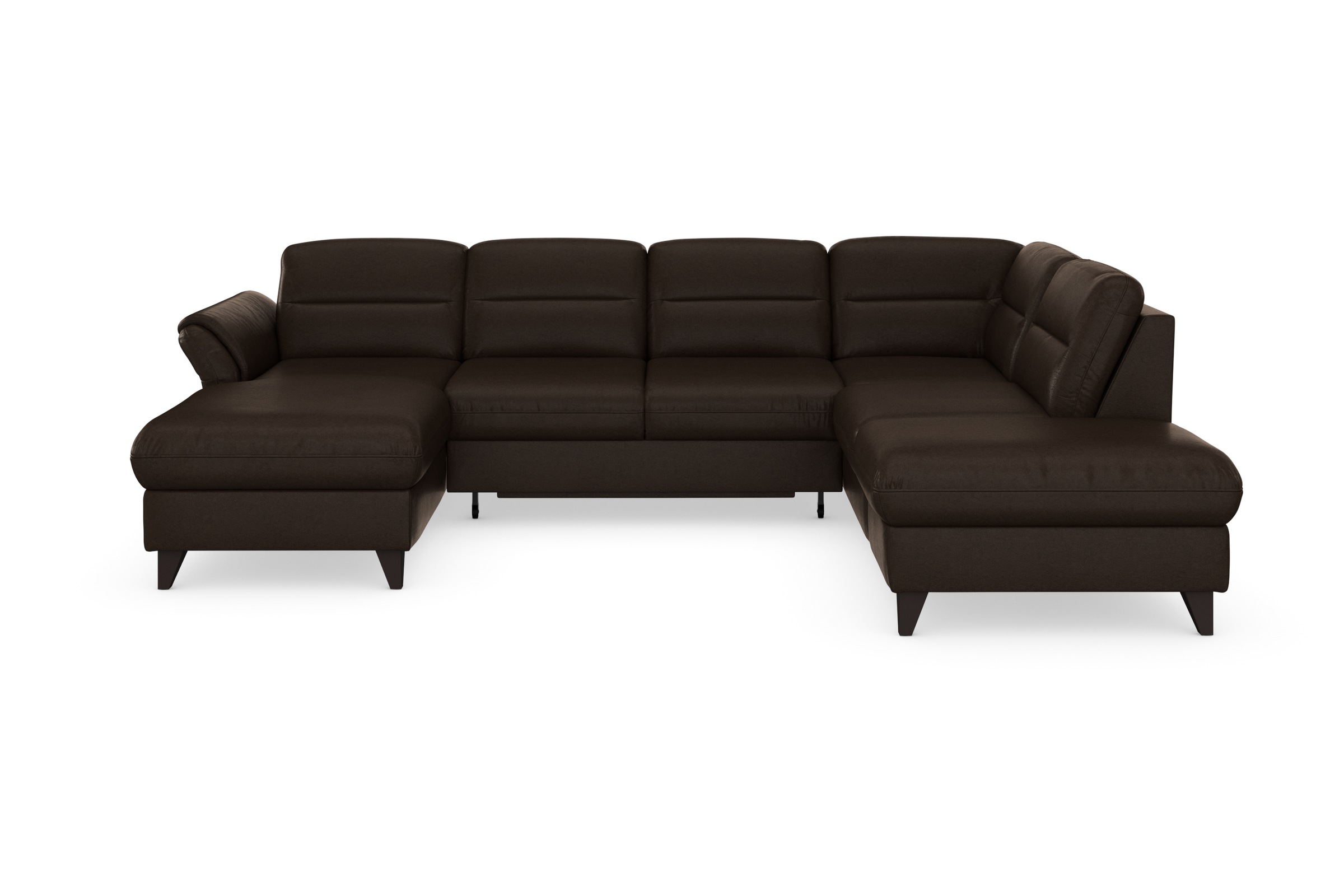 sit&more Wohnlandschaft »Mellum U-Form«, Federkern, wahlweise mit Bettfunktion, Stauraum und Armteilfunktion