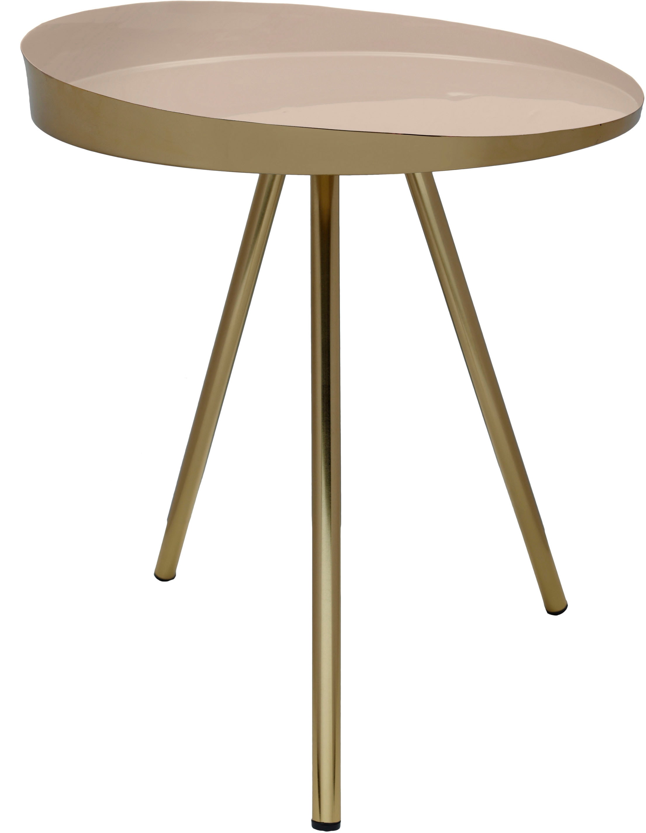 Kayoom Beistelltisch »Morrison, runder Beistelltisch, edler Look«, (1 St.), Dekorativ, glanzvolle Lackierung, stilvolles Design