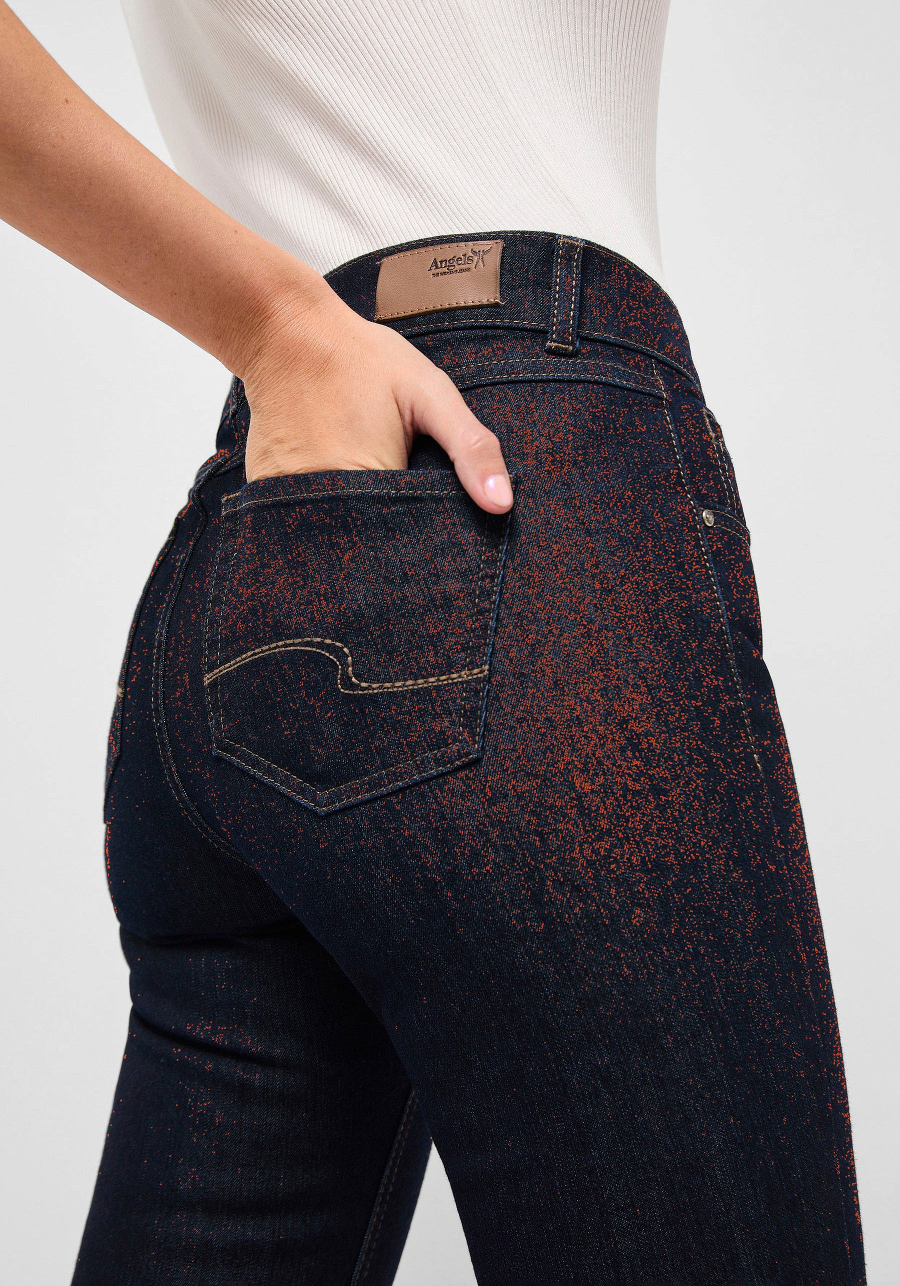 ANGELS 5-Pocket-Jeans »CICI« aus sportivem Denim