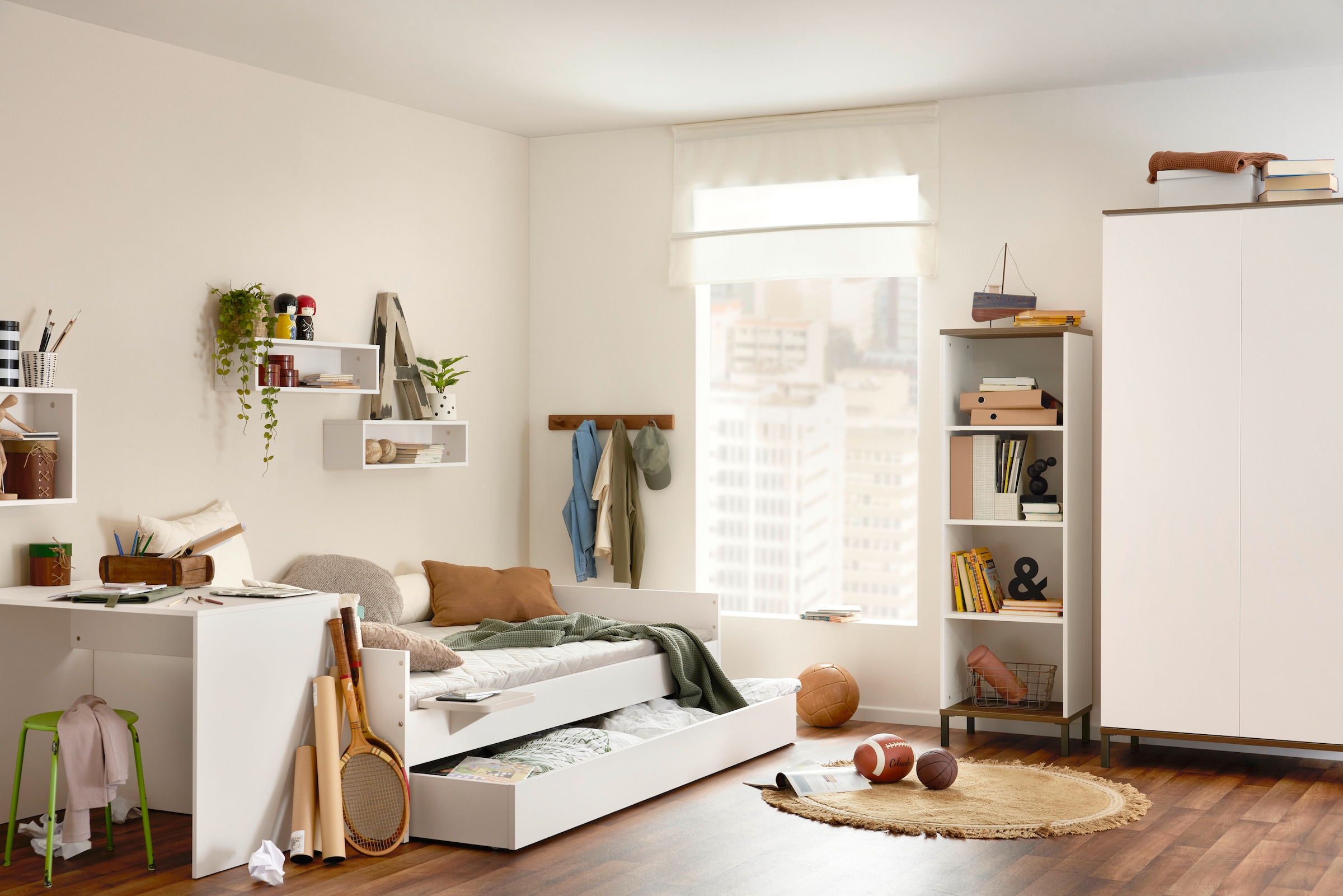 YUNY by PAIDI Schreibtisch »LOVELY ALIV«, (B/H/T ca. 100x72x60cm, Off-White), yuny by PAIDI