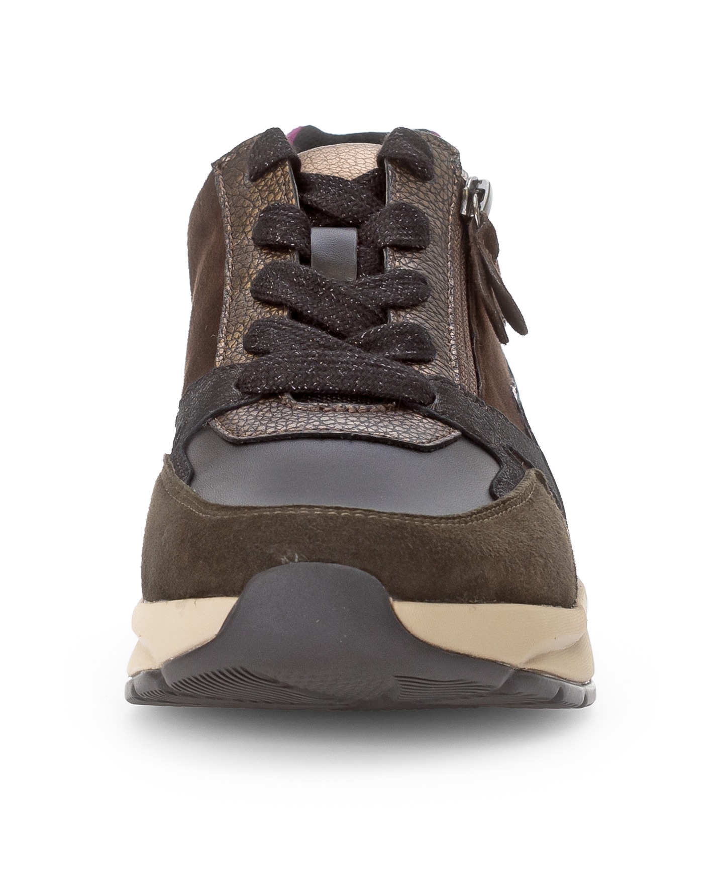 rollingsoft Keilsneaker  , Schnürer, Halbschuh, Freizeitschuh mit zusätzlichem Reißverschluss