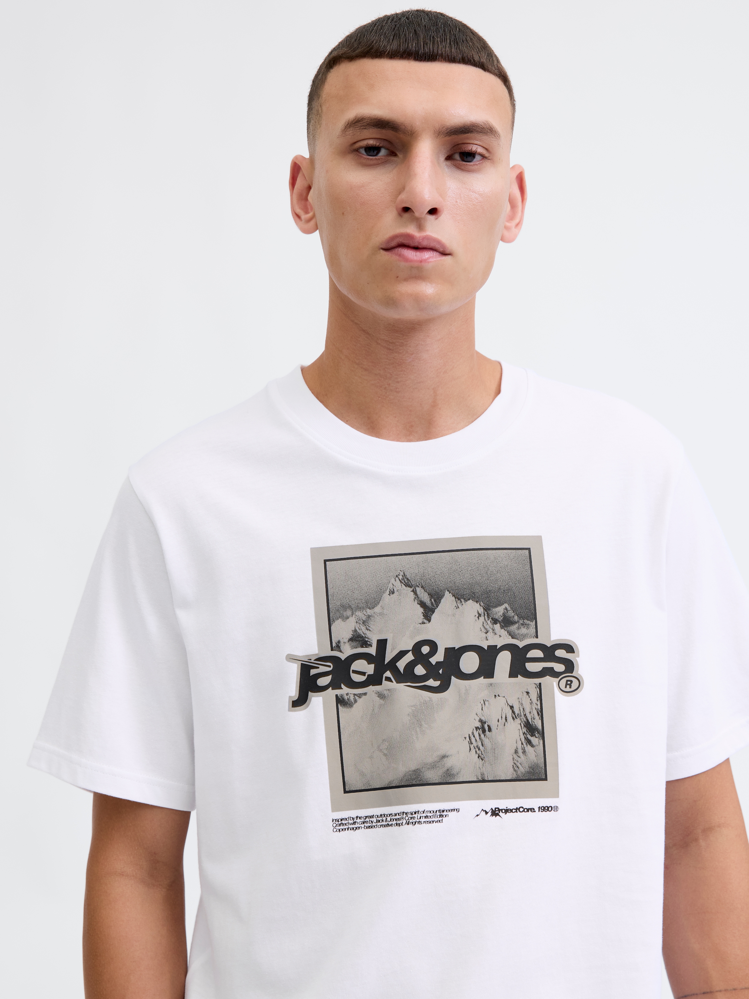 Jack & Jones T-Shirt »JCOFLARE BRAINDING TEE SS CREW NECK«