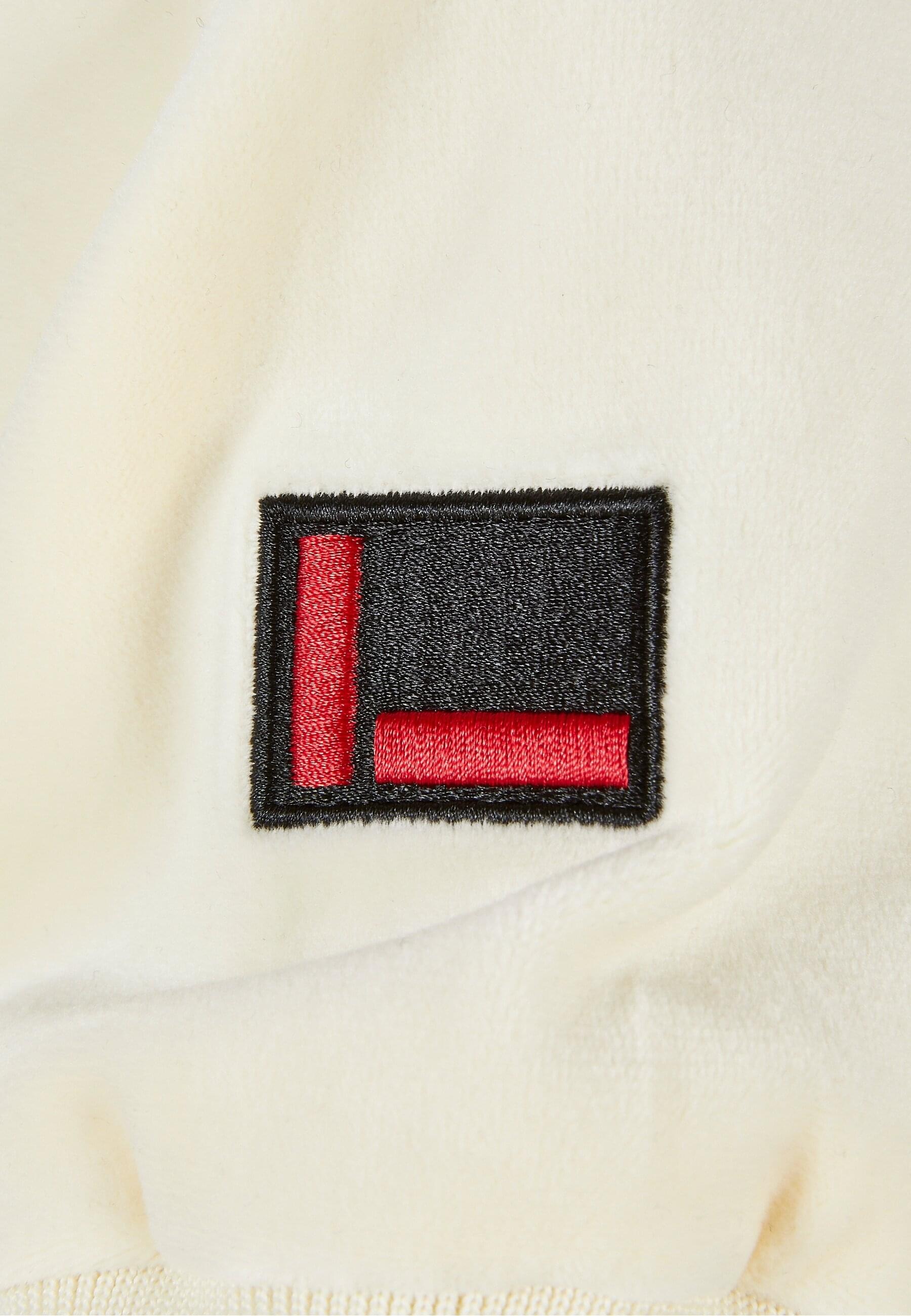 Fubu Kapuzenpullover »Fubu Damen FW224-020-1 Signature Velours Zip Hoodie offwhite« 1 Stk.