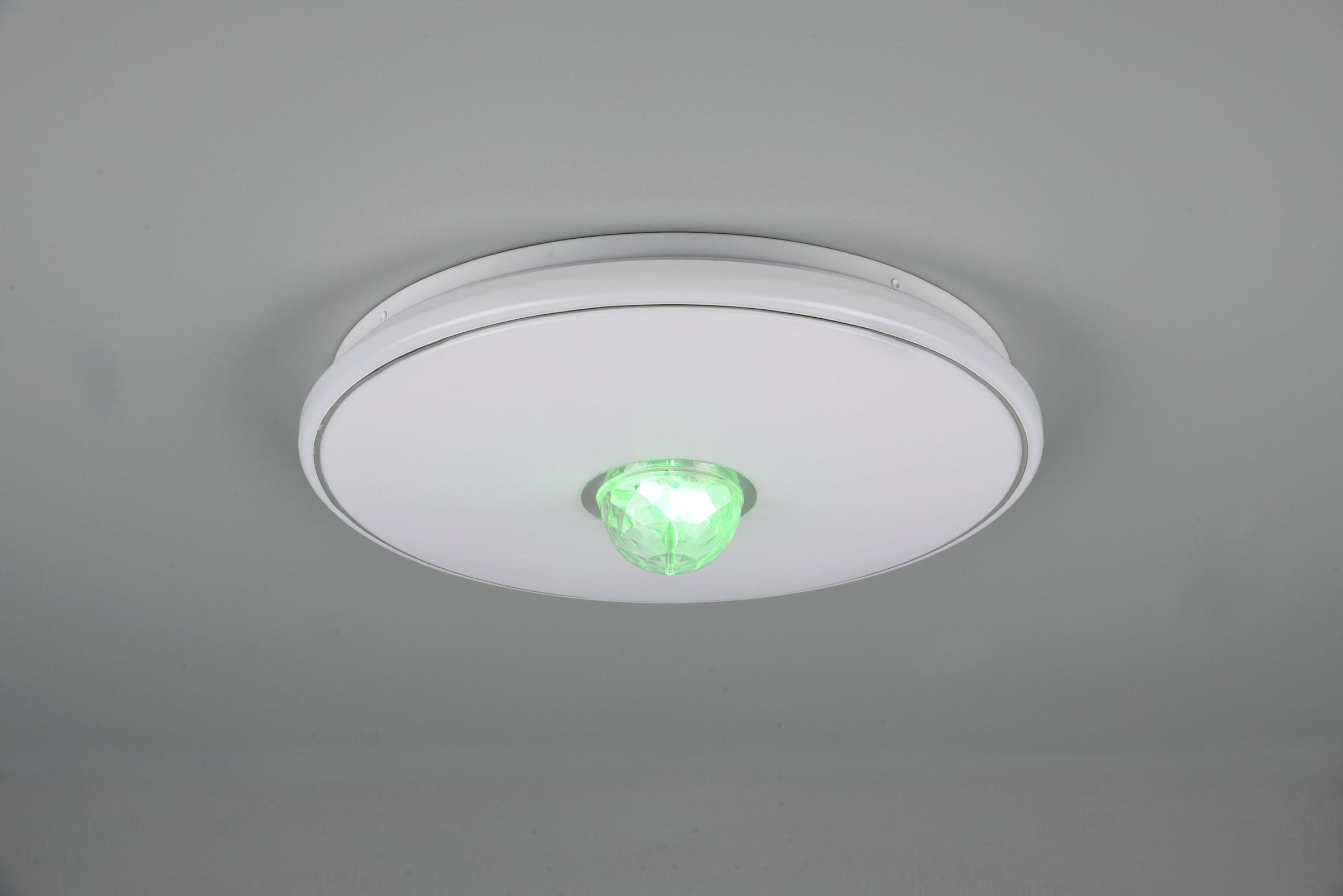 TRIO Leuchten LED Deckenleuchte »Rave«, 1 flammig, Leuchtmittel LED-Board | LED fest integriert, Deckenlampe mit Fernbedienung Farbwechsel RGB 3000K Ø 38cm dimmbar