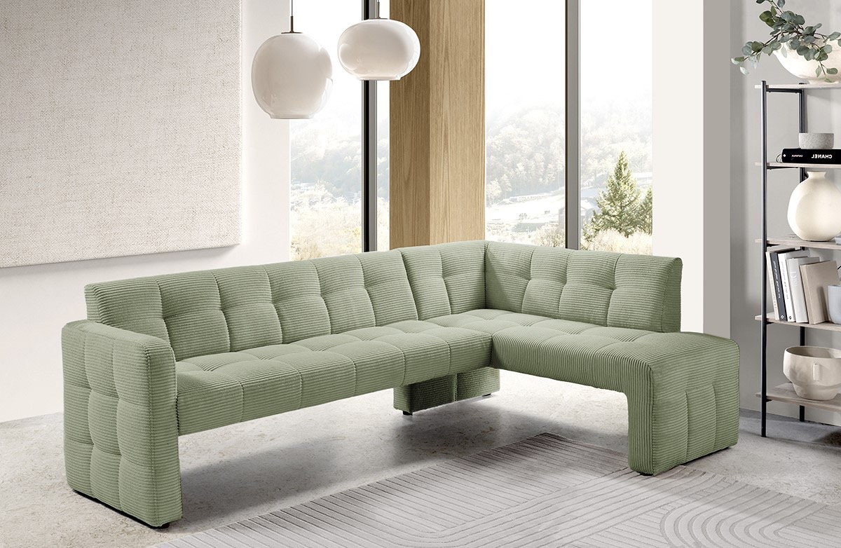 exxpo - sofa fashion Essbank »Barista, bequem und elegant, hohe Bodenfreiheit,«, Eckbank Barista bequem und elegant, hochwertige Detailverarbeitung