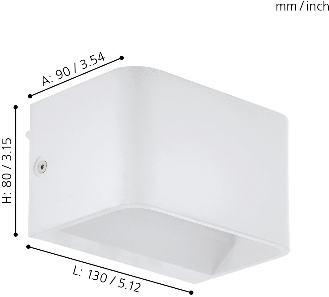 EGLO Wandleuchte »SANIA 4«, 1 flammig, Leuchtmittel LED-Board   LED fest in günstig online kaufen