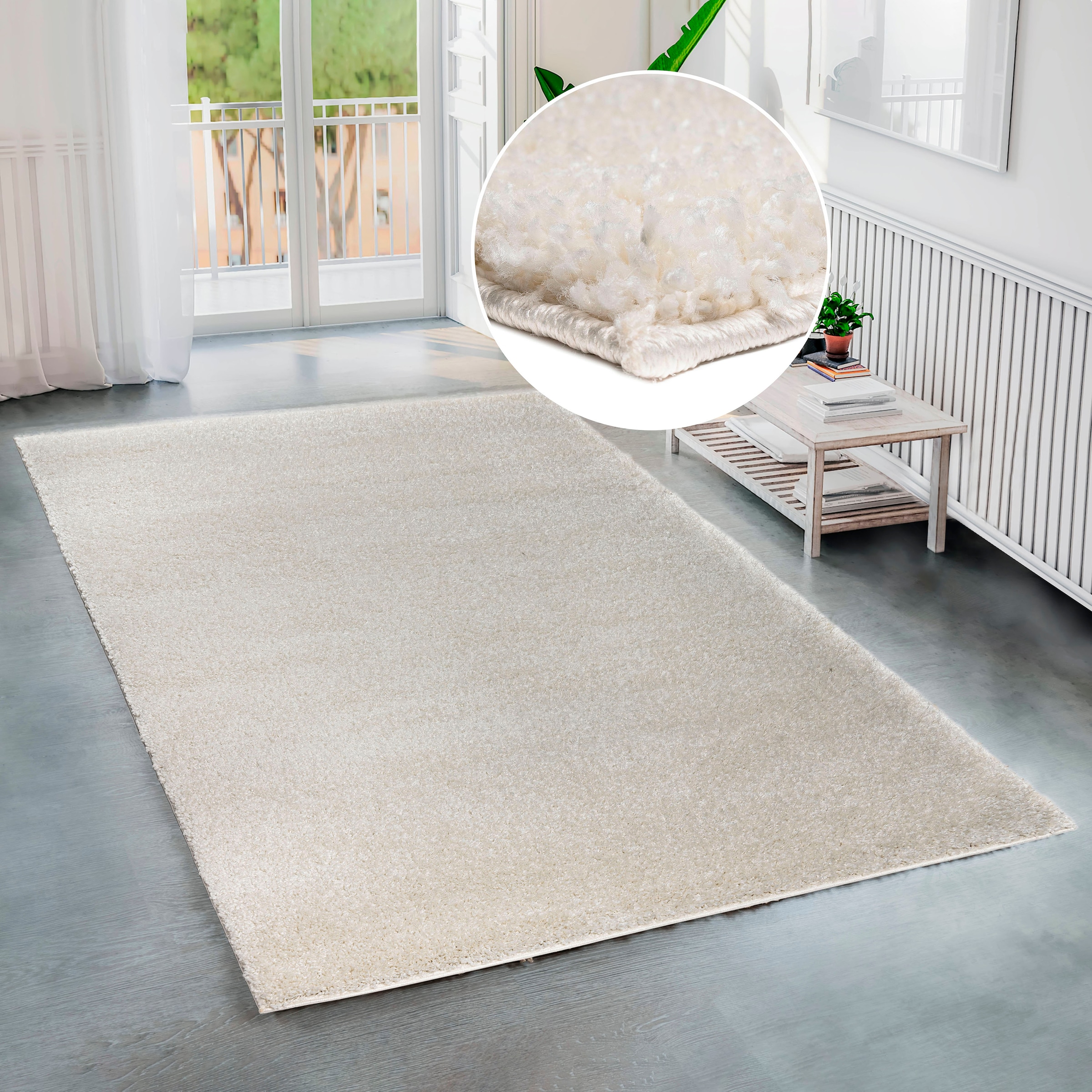 Bruno Banani Hochflor-Teppich »Shaggy Soft«, rechteckig, 30 mm Höhe, gewebt günstig online kaufen