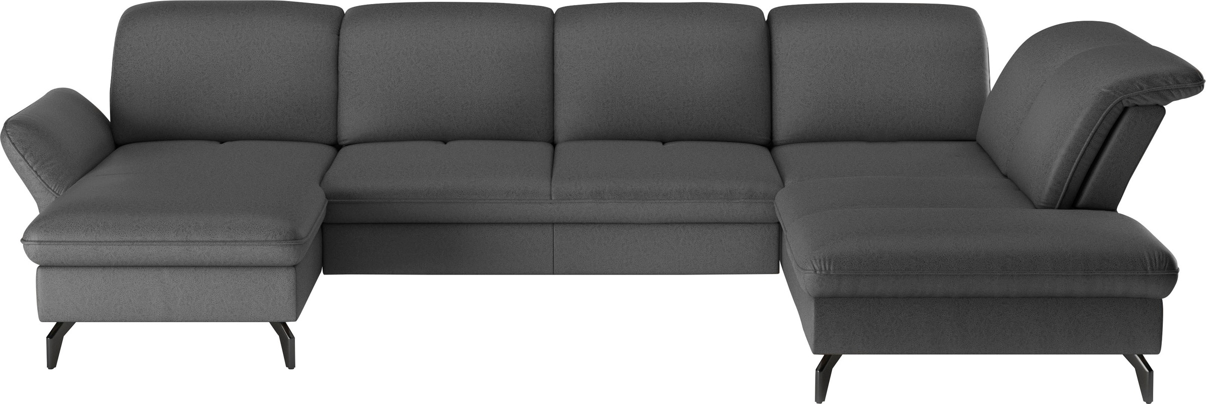 sit&more Wohnlandschaft »Leandro U-Form« Wahlweise mit Bett-, Kopfteil - un günstig online kaufen