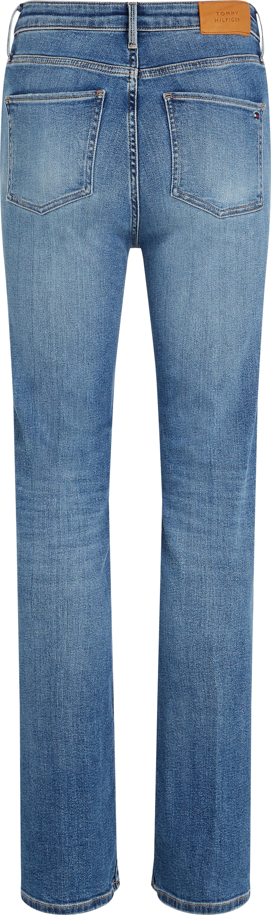 Tommy Curve kaufen Tommy Bootcut-Jeans SIZE »CRV LEO«, BOOTCUT HW Hilfiger CURVE,mit PLUS Logo-Badge Hilfger