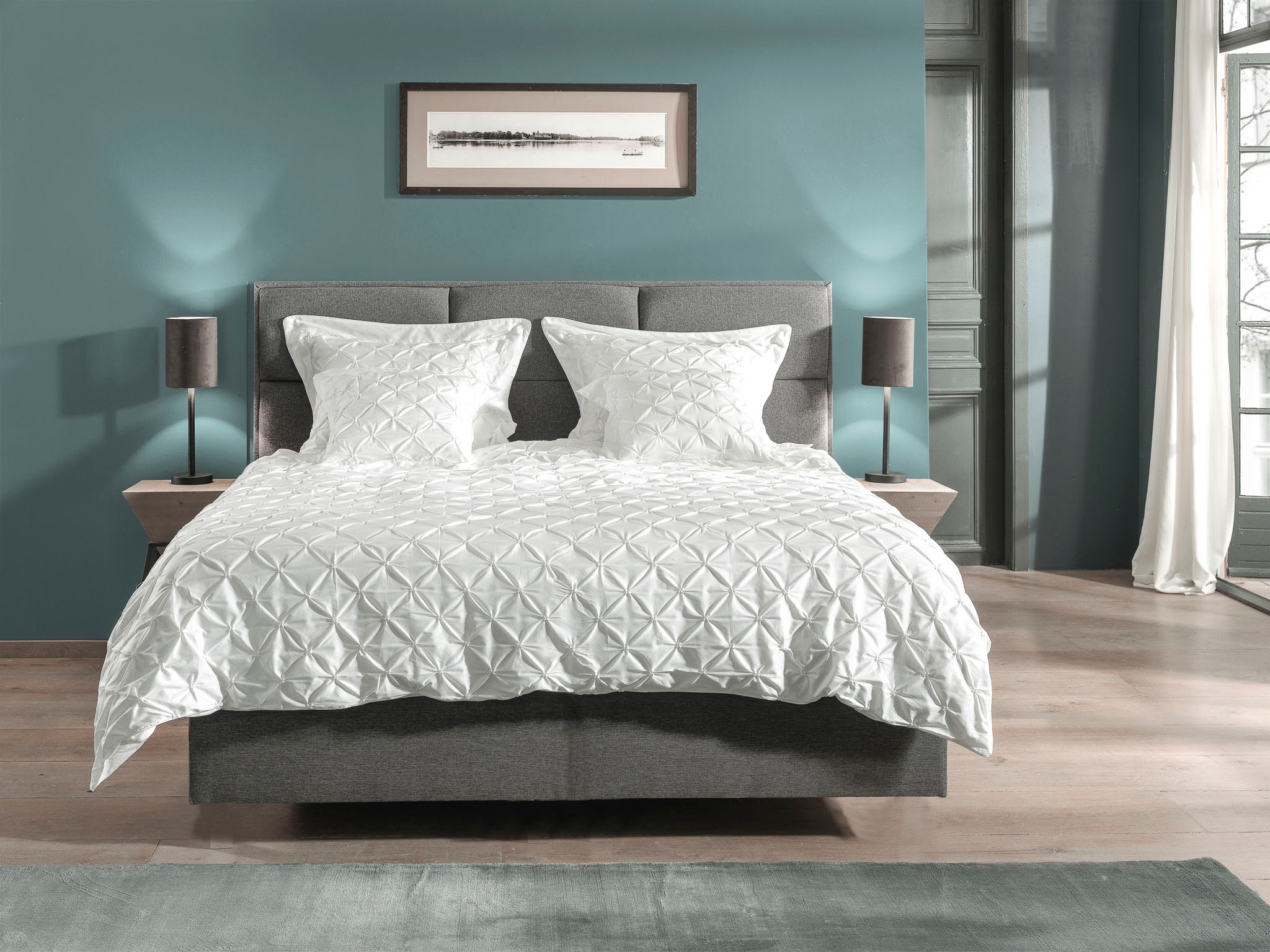 YELLOW Bettwäsche »Como-4« 2 Stk. tlg. Rautenmuster, 100% Baumwolle ab 135x günstig online kaufen