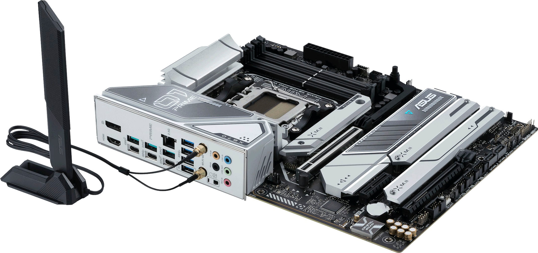 Asus Mainboard »PRIME X670E-PRO WIFI«, Ryzen 7000, ATX, PCIe 5.0, DDR5-Speicher, 4x M.2, USB 3.2 Gen
