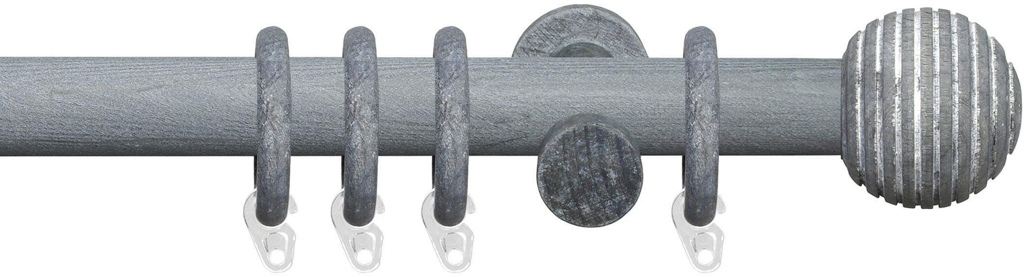 Liedeco Gardinenstange »Terra Kugel mit Streifen« Ø 28 mm 1 läufig-läufig F günstig online kaufen