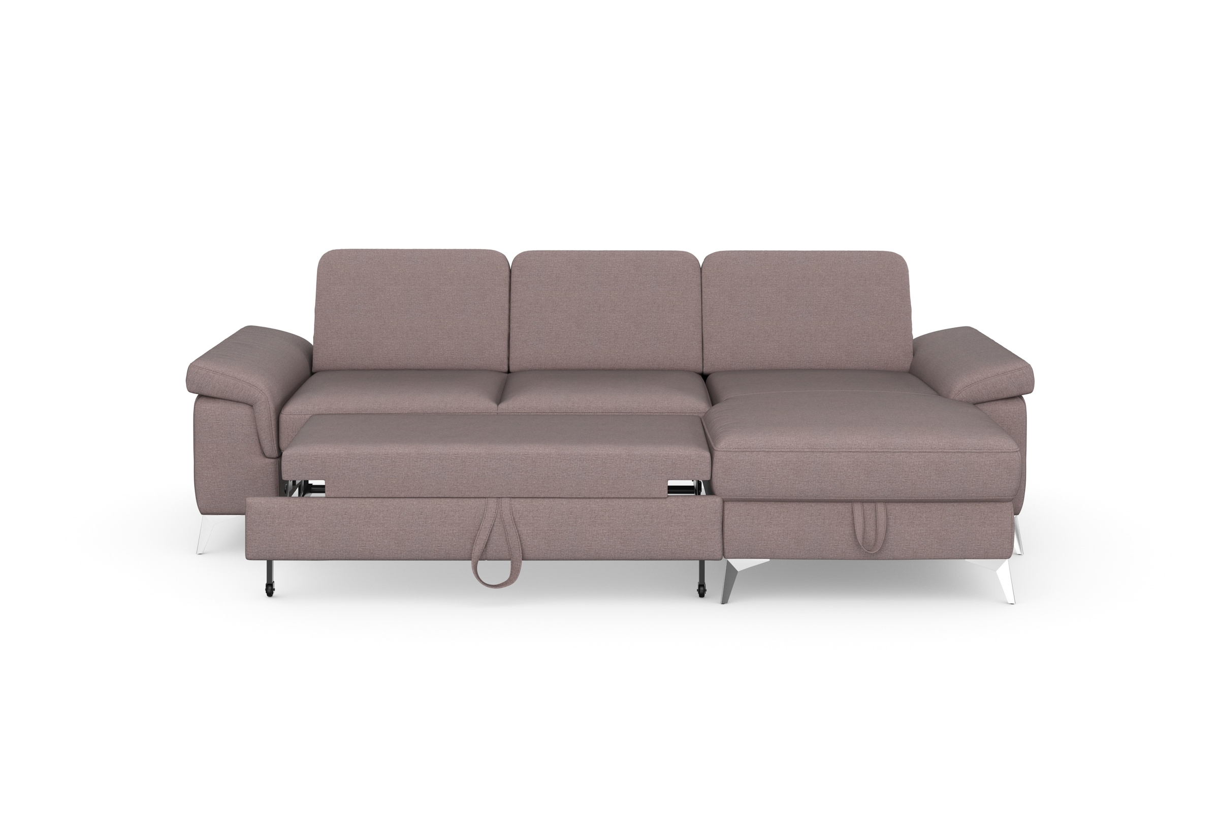 sit&more Ecksofa »Padua L-Form«, inklusive Sitztiefenverstellung, Armteilfunktion und Federkern