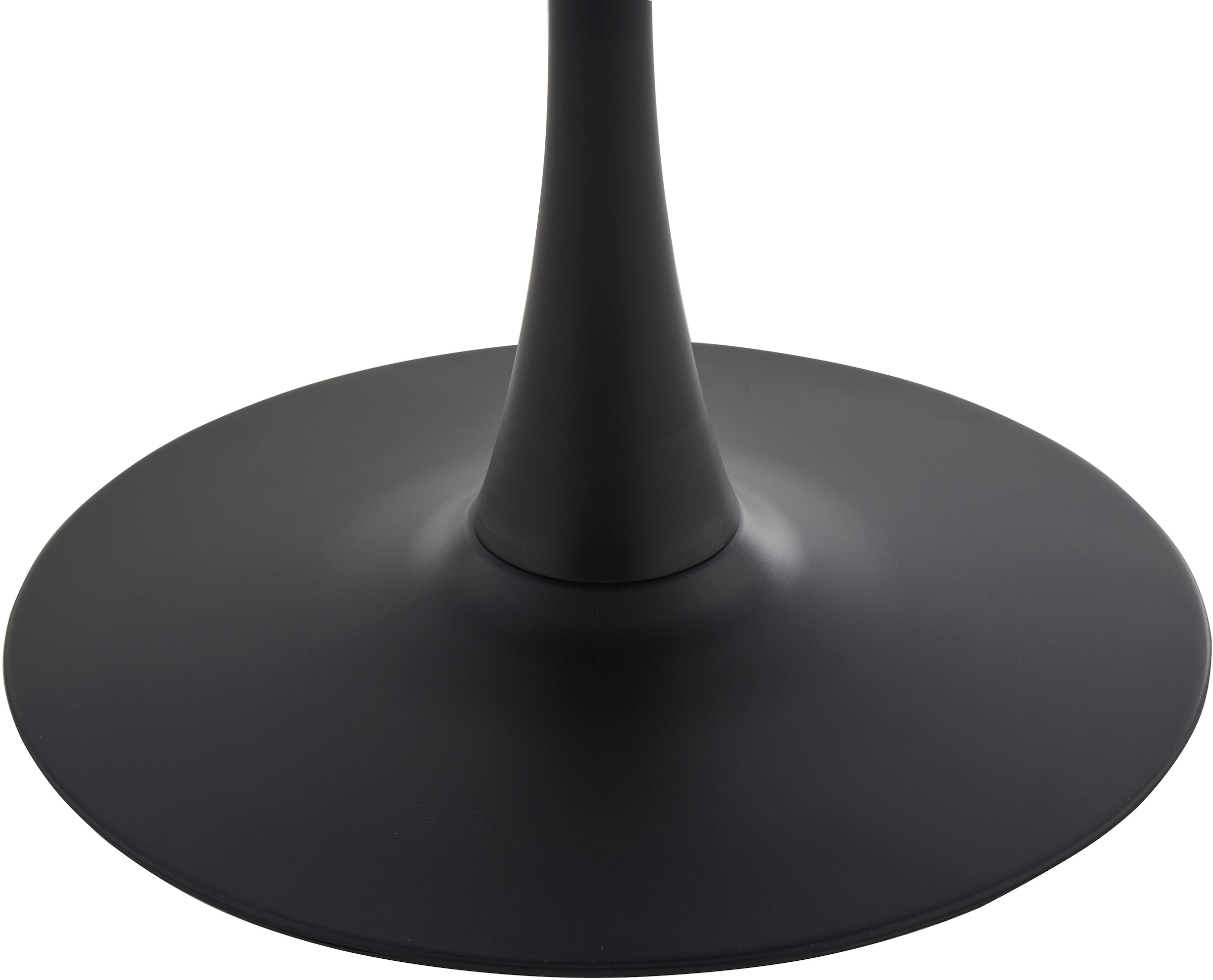 OTTO home Essgruppe »Freya« Set, 4 tlg. runder Esstisch 90 cm in Sinterstein, Black Copper mit 3 Samtstühlen