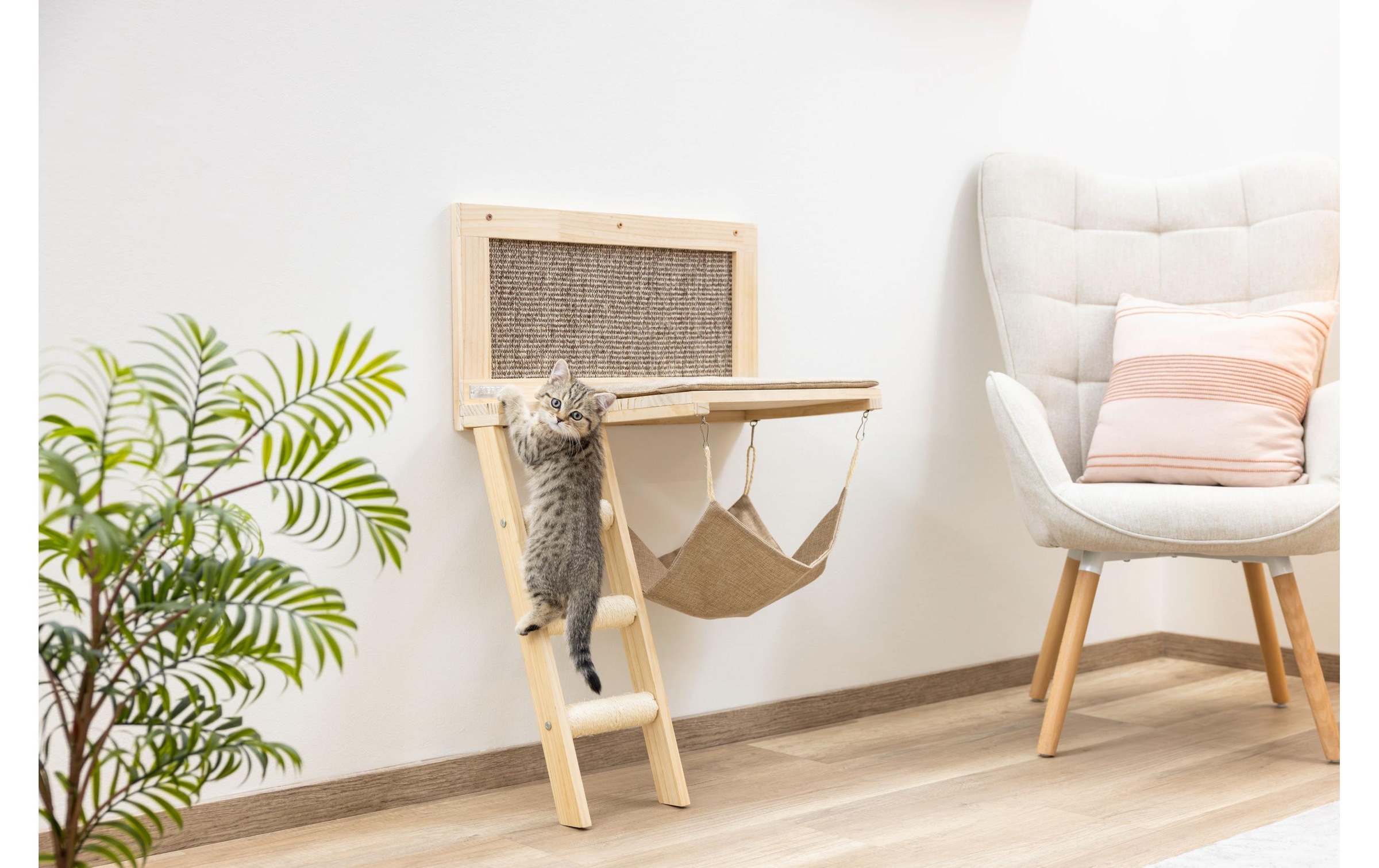 Kerbl Katzenliege »Timber 58 x 32 x 89 cm« Katzenliegebrett zur Wandmontage