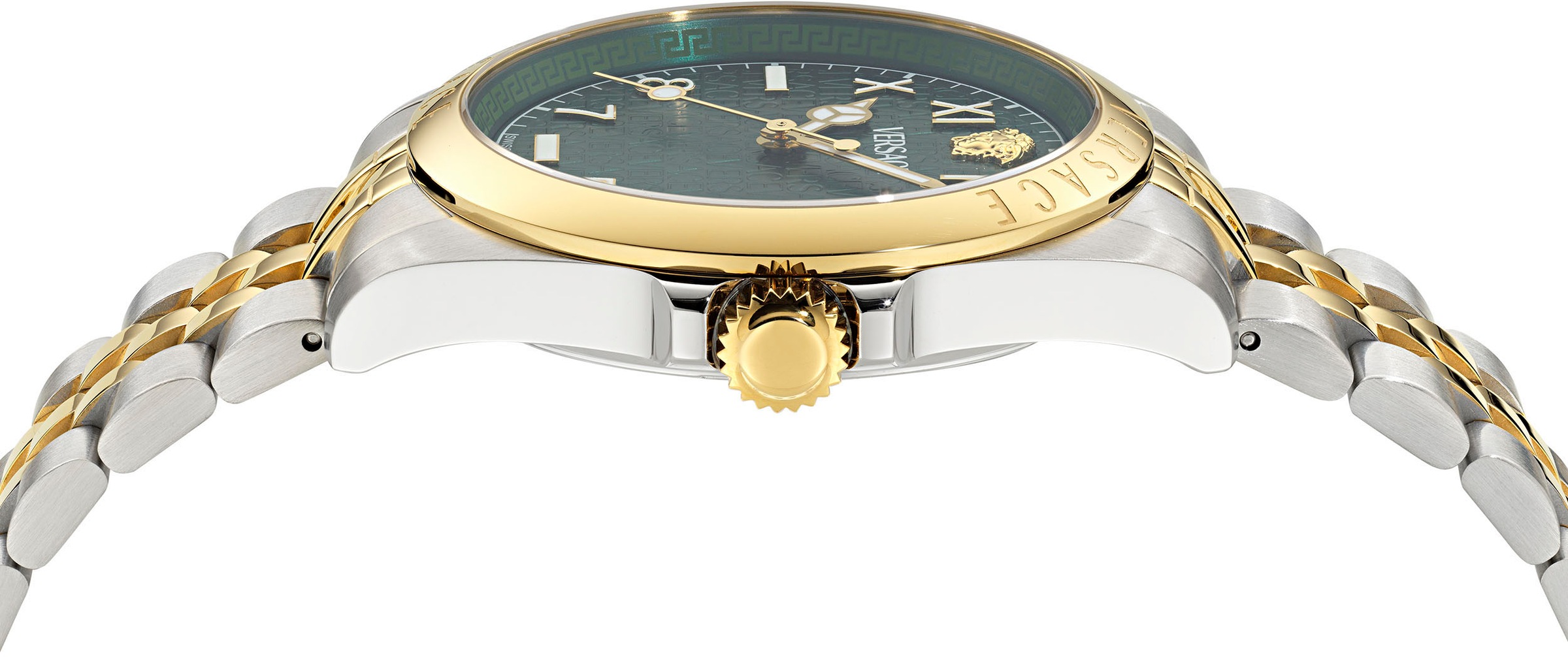 Versace Quarzuhr »VERSACE ANTEO« Armbanduhr, Herrenuhr, Swiss Made, Saphirglas, Edelstahlarmband, Datum