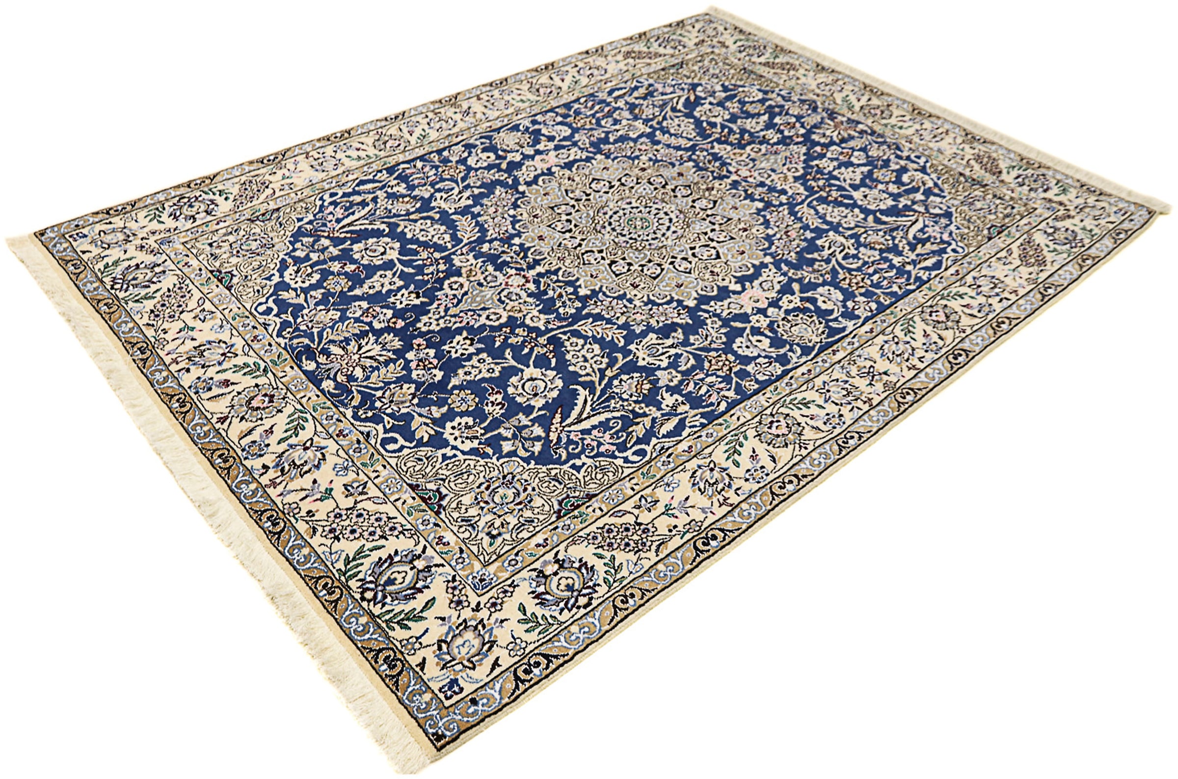 morgenland Orientteppich »Perser - Nain - Royal - 205 x 150 cm - dunkelblau günstig online kaufen