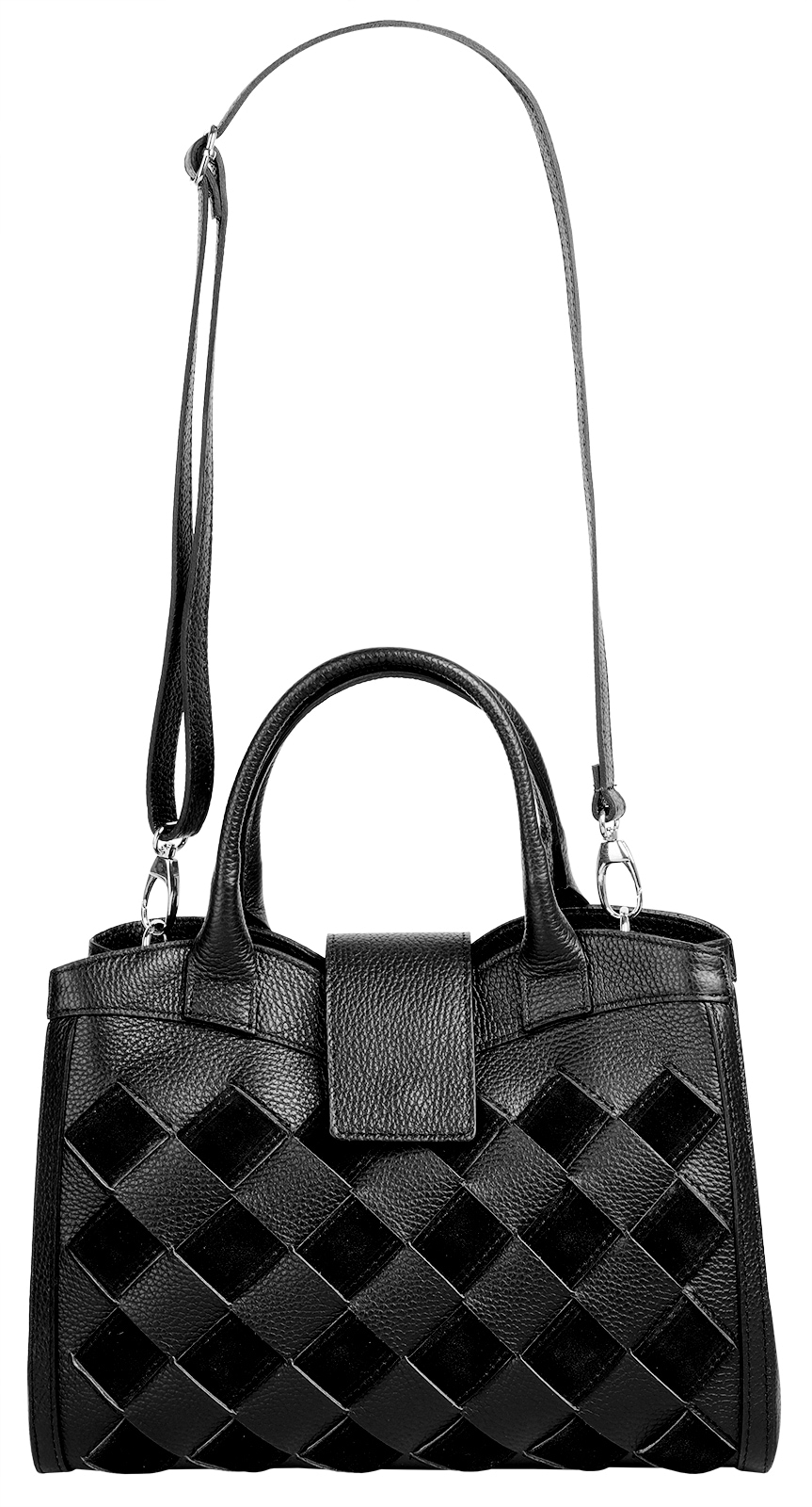 Samantha Look Henkeltasche, echt Leder, Made in Italy