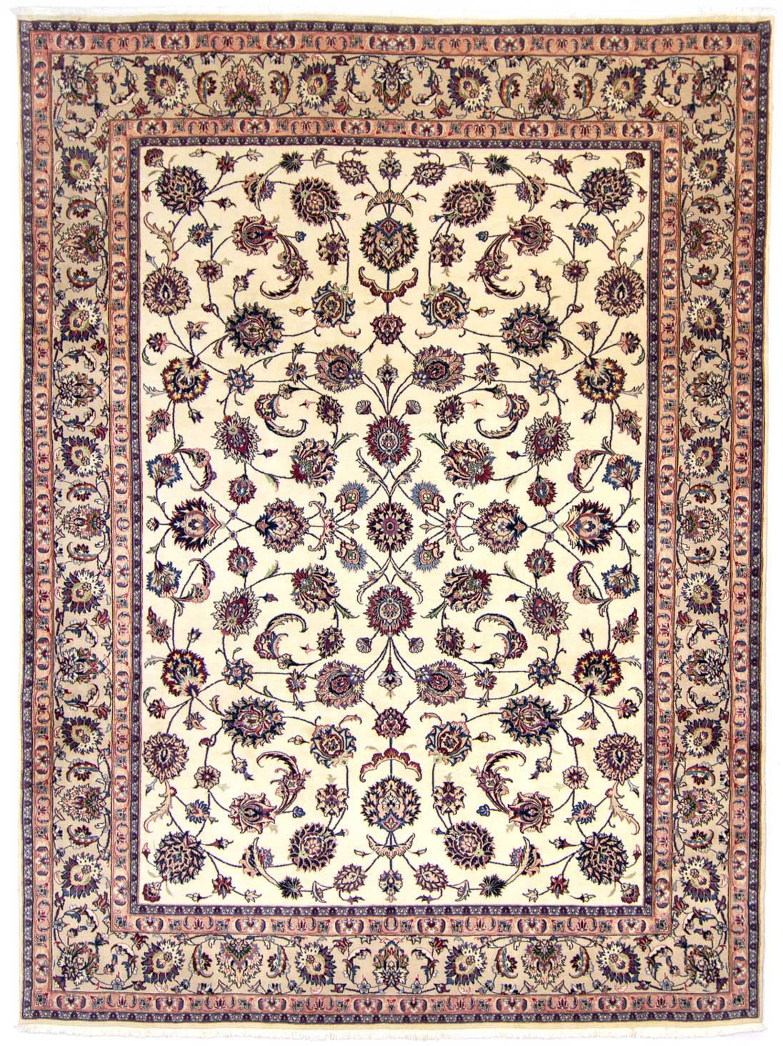 morgenland Wollteppich »Maschad Durchgemustert Beige 345 x 250 cm«, rechtec günstig online kaufen