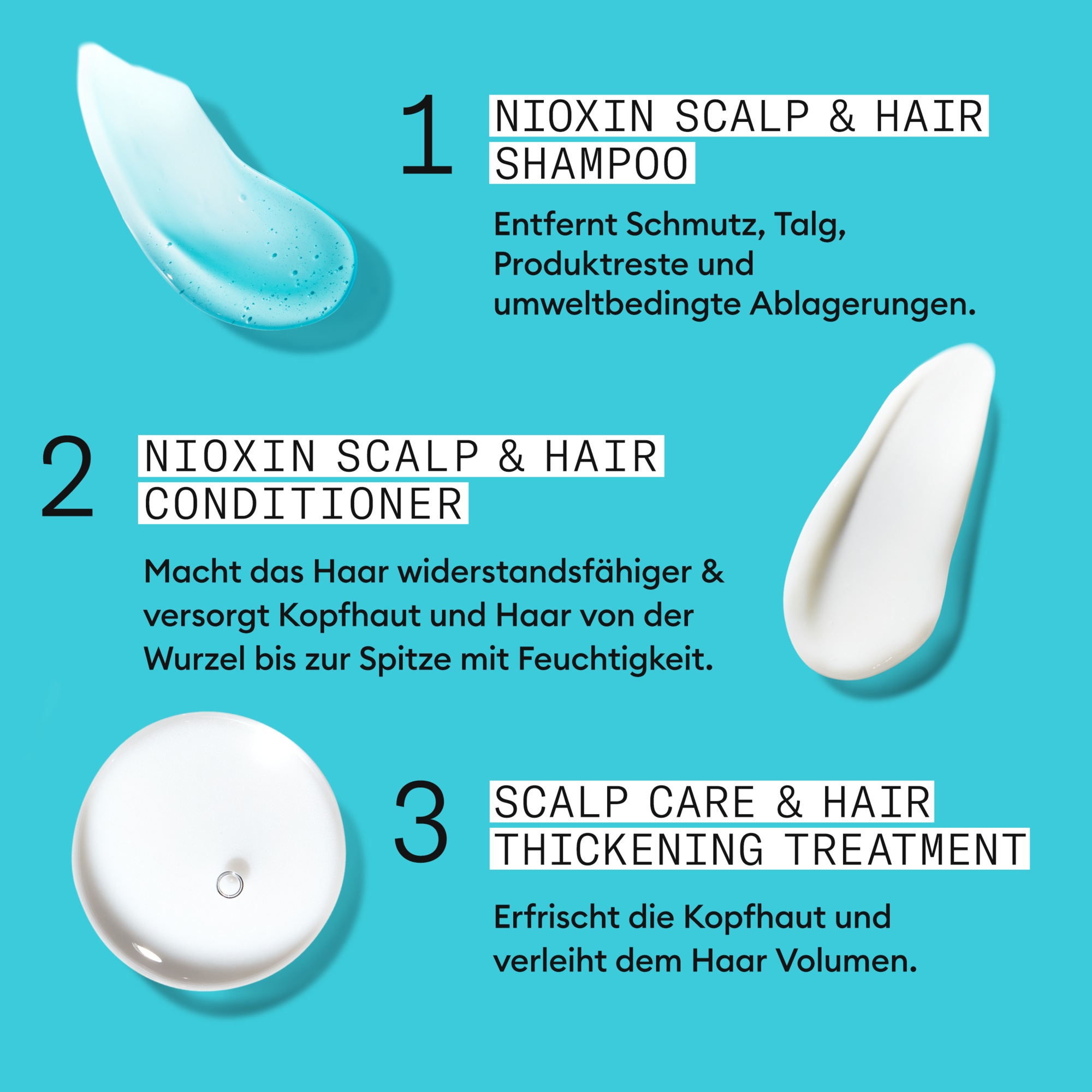 Nioxin Haarpflege-Set »System 3 KIT« mehr Volumen, schützt vor Haarbruch, speziell für coloriertes Haar
