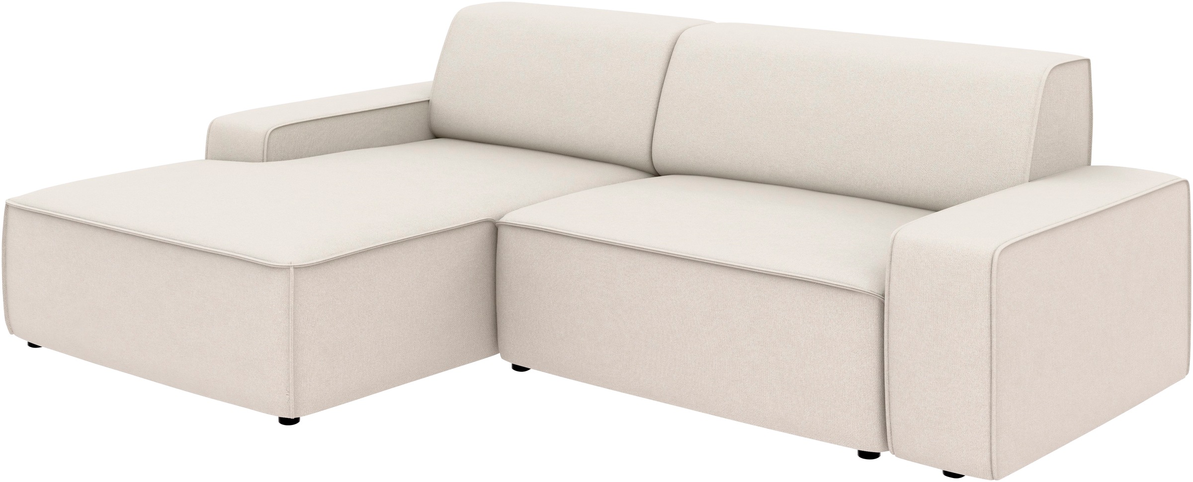 TRENDMANUFAKTUR Ecksofa »Graz, wahlweise mit Sitzvorschub und Bettkasten, L-Form, Breite 246 cm«, in Cord-, haustierfreundlichem LEO Struktur- oder LUMOS-3D-Bezug