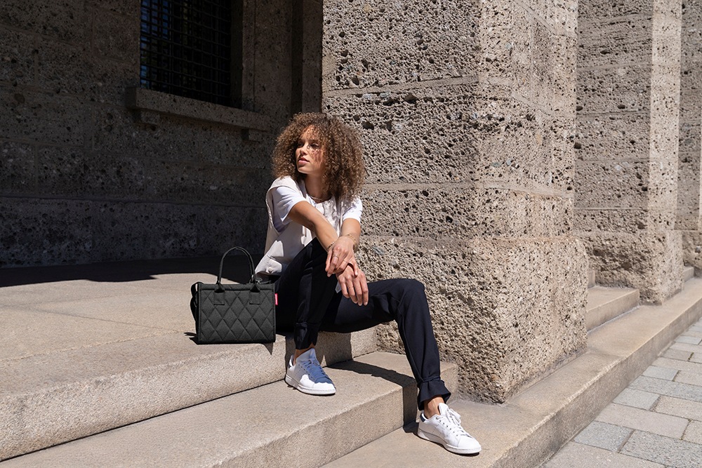 REISENTHEL® Einkaufsshopper »daily shopper business« Notebooksteckfach (17"), Trolley-Aufsteckfunktion, Boden hochklappbar