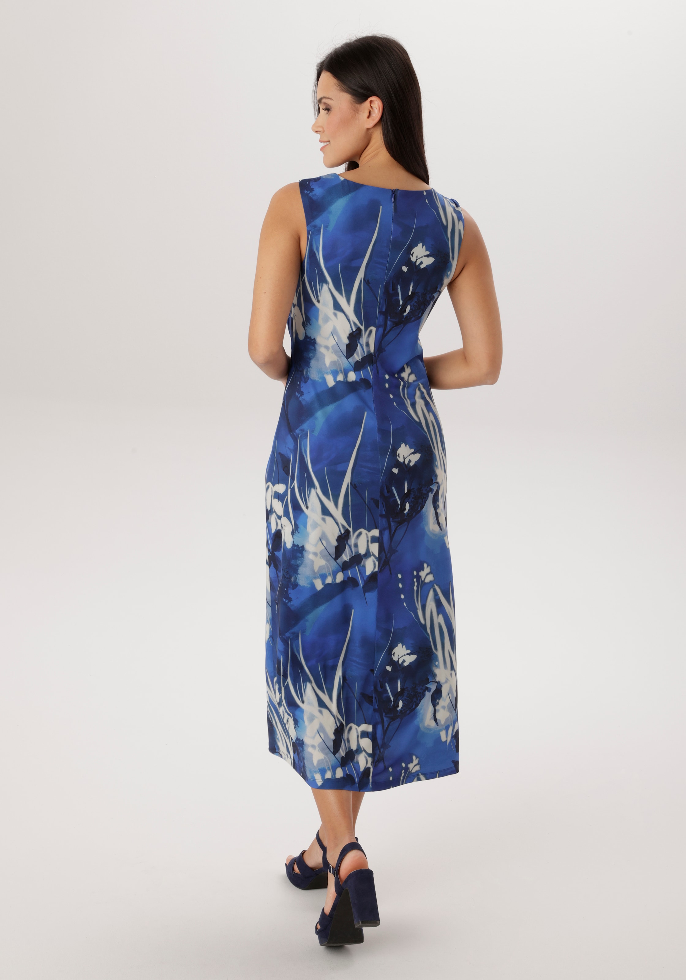 Aniston SELECTED Midikleid hinten mit Reißverschluss zu schließen - NEUE KOLLEKTION
