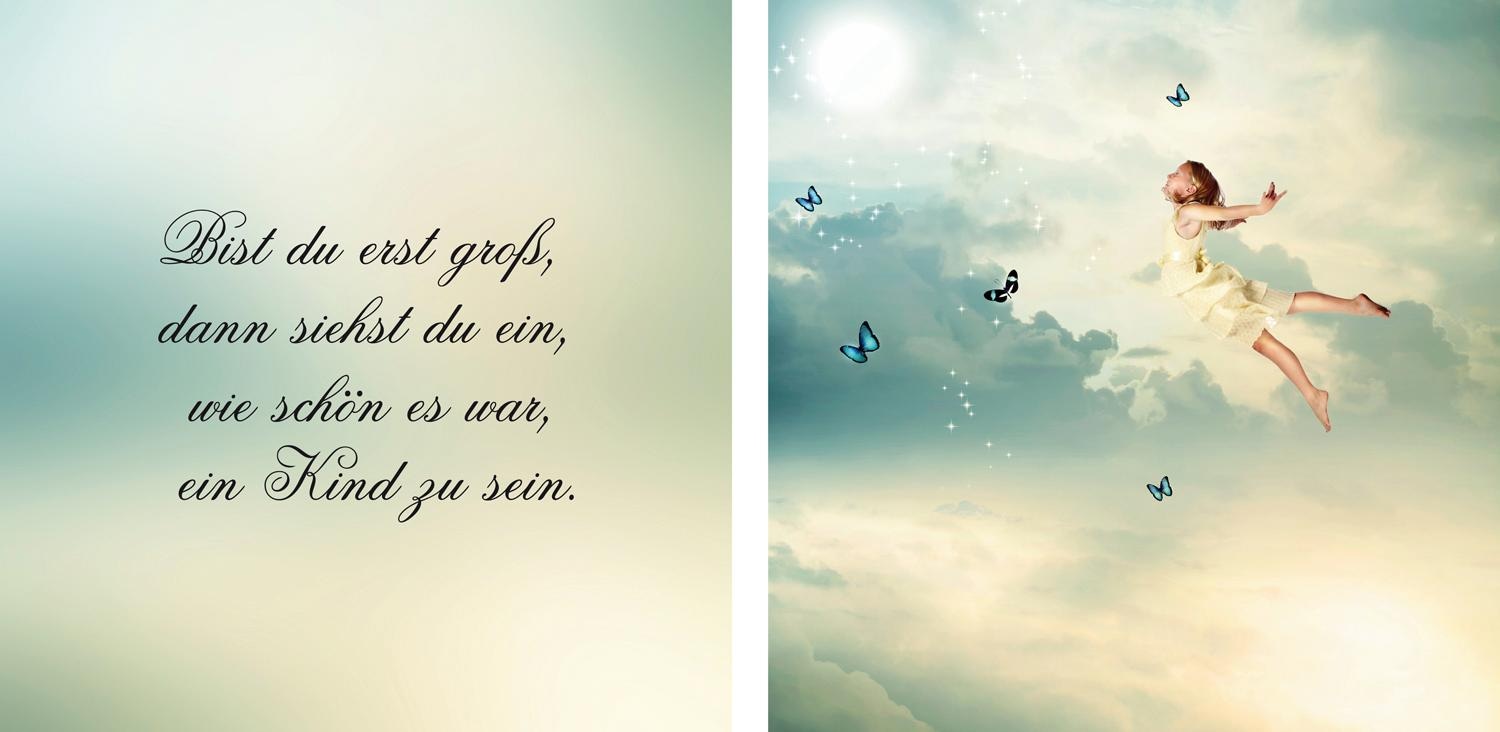 queence Leinwandbild »Gedicht Kinder«, (Set), Premium-Leinwandstoff, Handarbeit aus Deutschland, Spruch, 2er Set