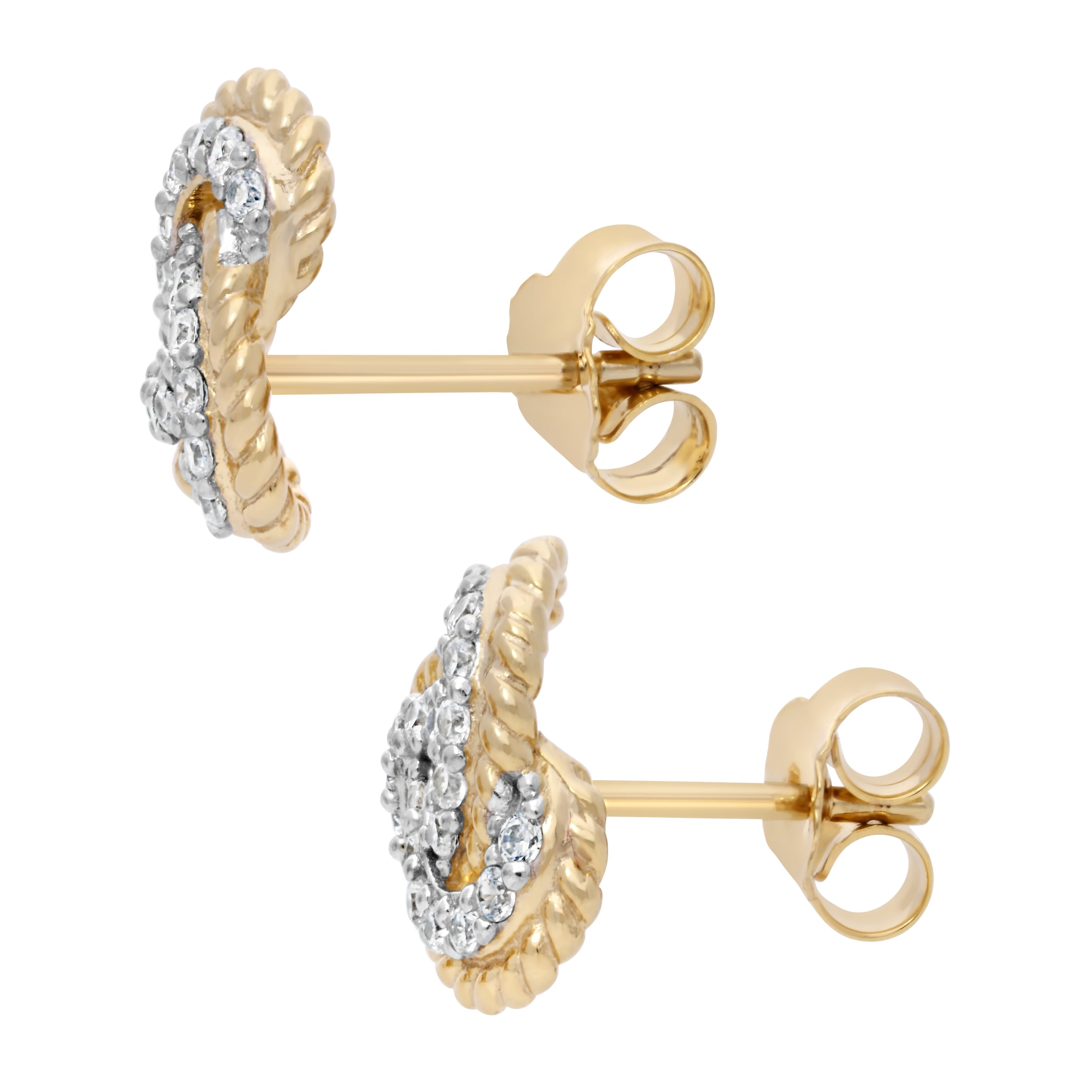 Firetti Paar Ohrstecker »Schmuck Geschenk Silber 925 Ohrschmuck Ohrringe Knoten« mit Zirkonia (synth.)