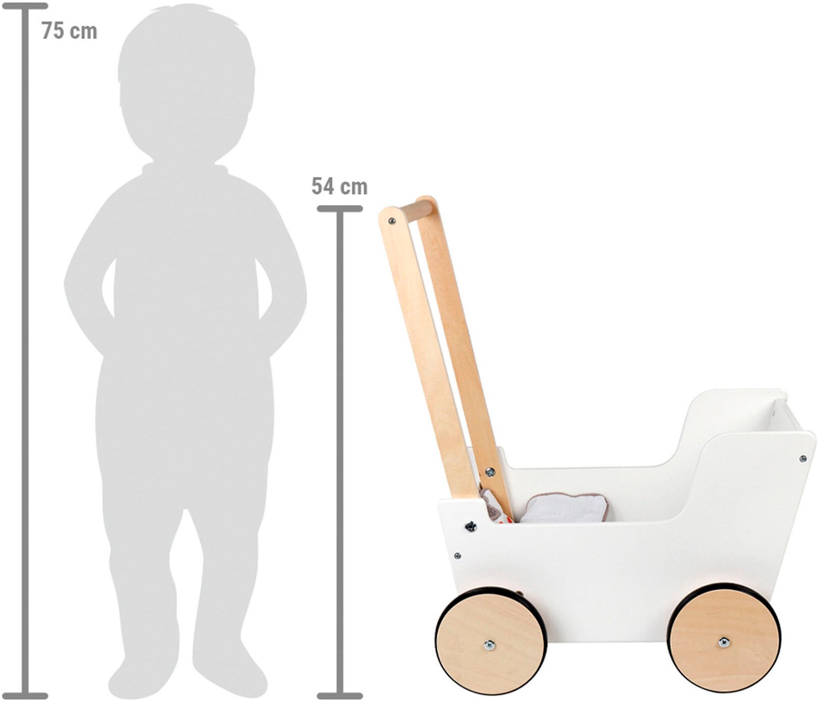 Small Foot Puppenwagen »Little Button«, aus Holz