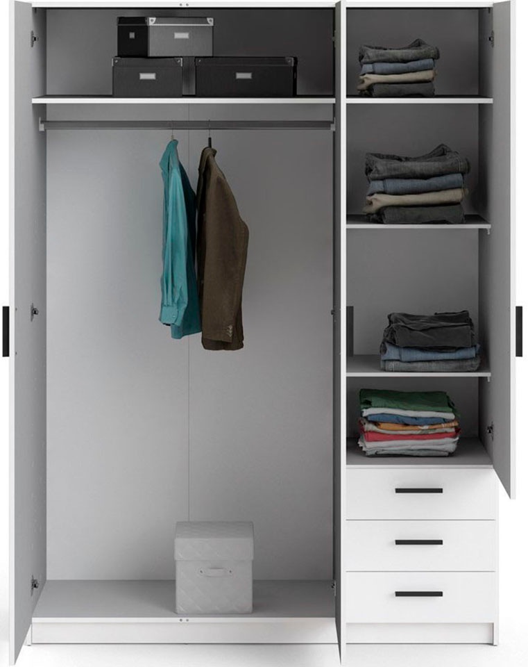 INOSIGN Kleiderschrank »Sprint Drehtürenschrank, Aufbewahrung Kasten Schrank Stauraum«, Breite 98,5/147 oder 195,5 cm, je mit Einlegeböden und Kleiderstange