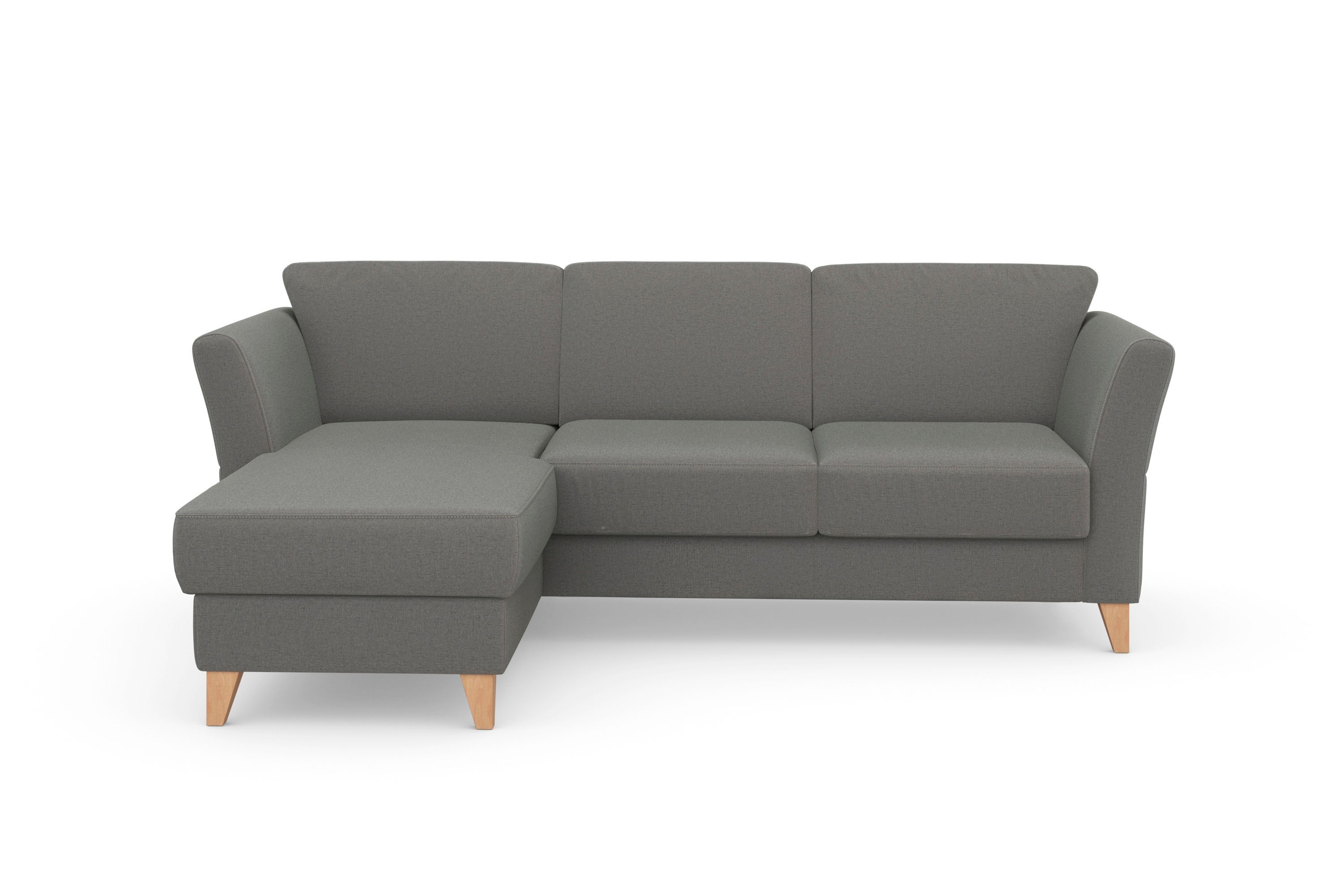 sit&more Ecksofa »Visby L-Form«, Wahlweise mit Bettfunktion und Bettkasten, günstig online kaufen