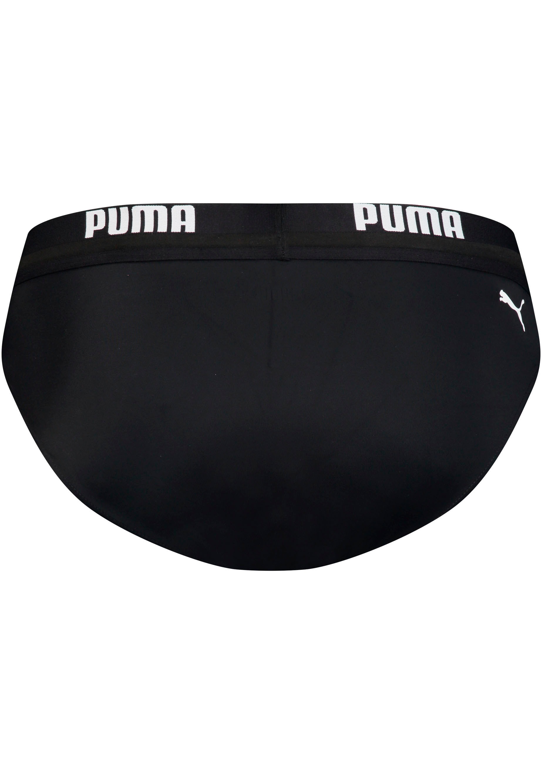PUMA Badeslip »PUMA SWIM MEN LOGO SWIM BRIEF«, mit elastischem Logobund