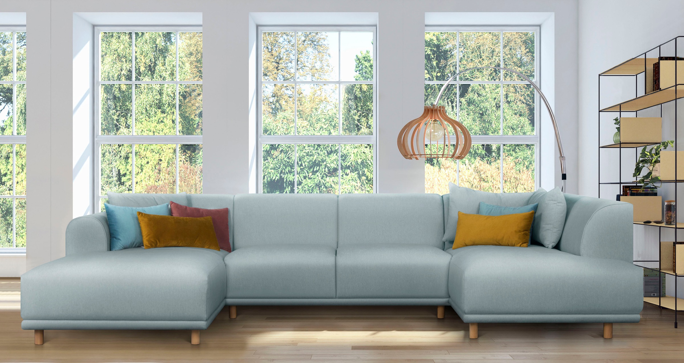 OTTO home Wohnlandschaft »Maroon U-Form« in skandinavischem Design, mit los günstig online kaufen