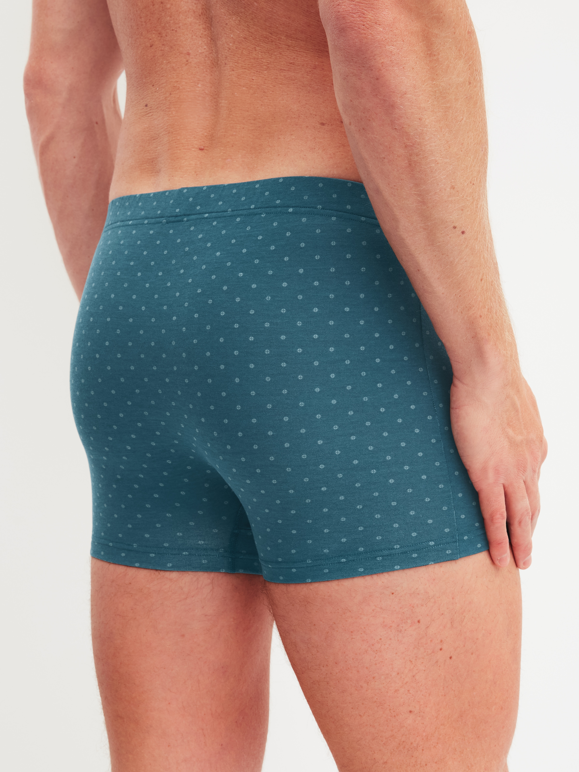 CALIDA Boxershorts »Cotton Code Design« breiter Bund, gemustert, eng, bequem, mit Logodruck, Baumwollmix